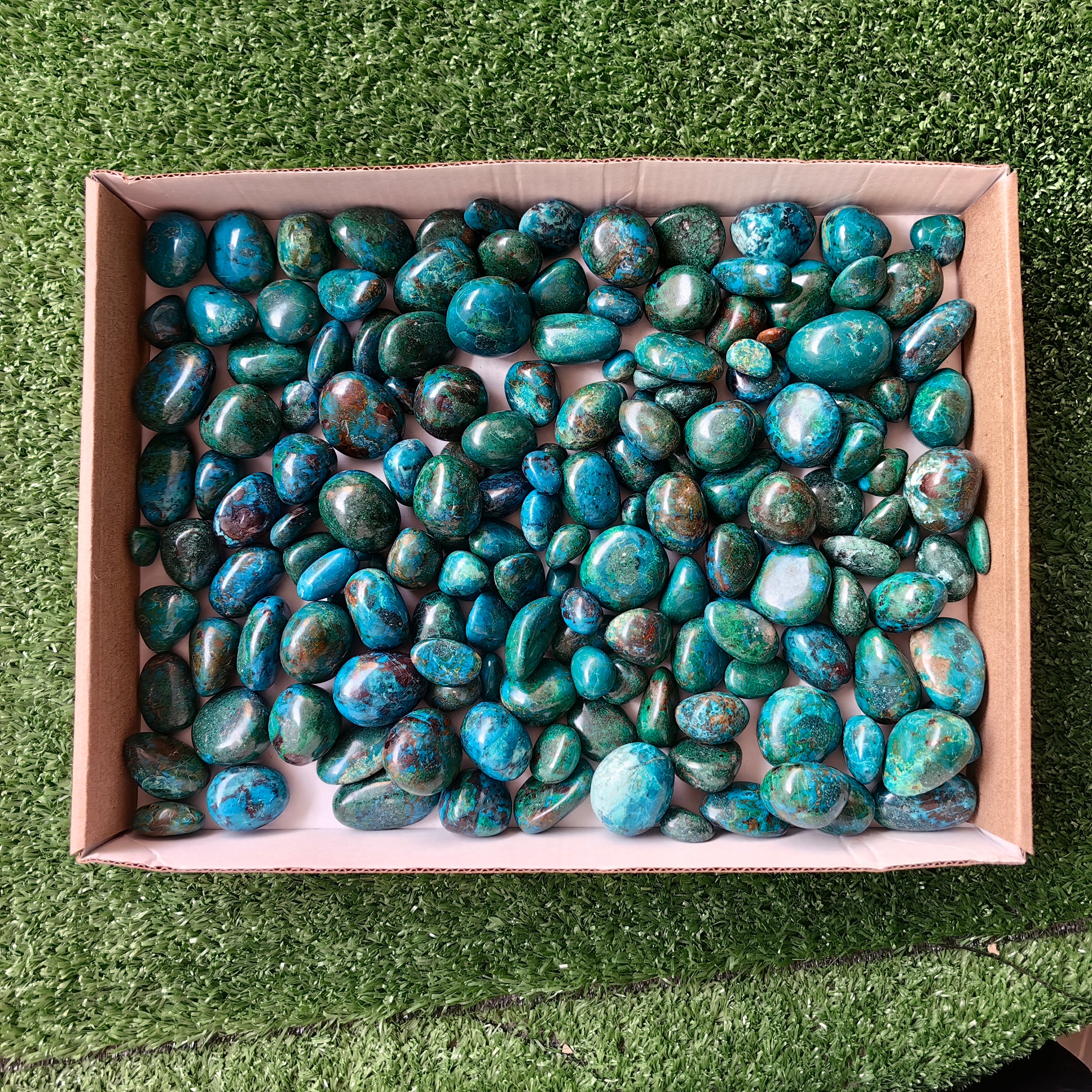 2 kg tumbled chrysocolla Peru