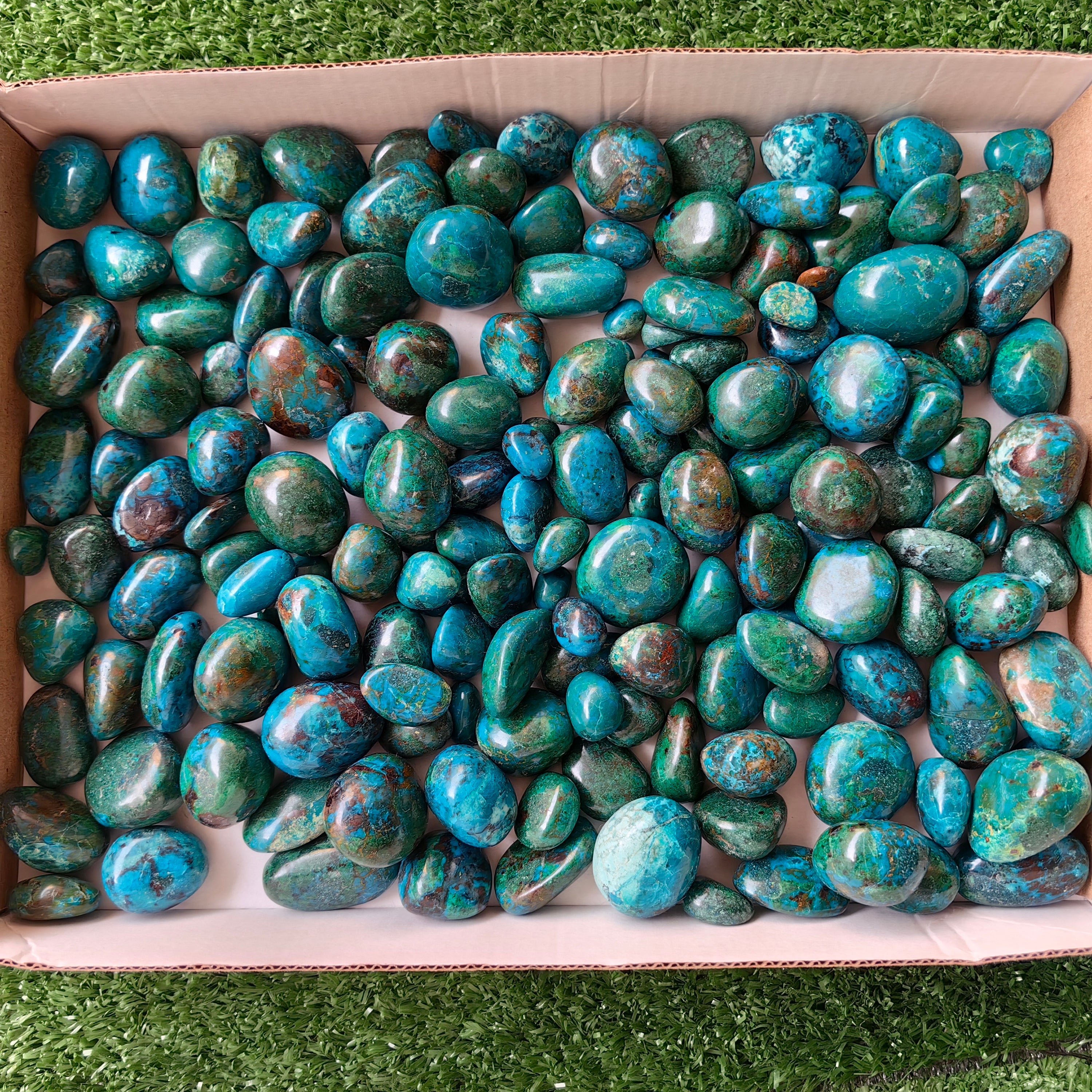 2 kg tumbled chrysocolla Peru