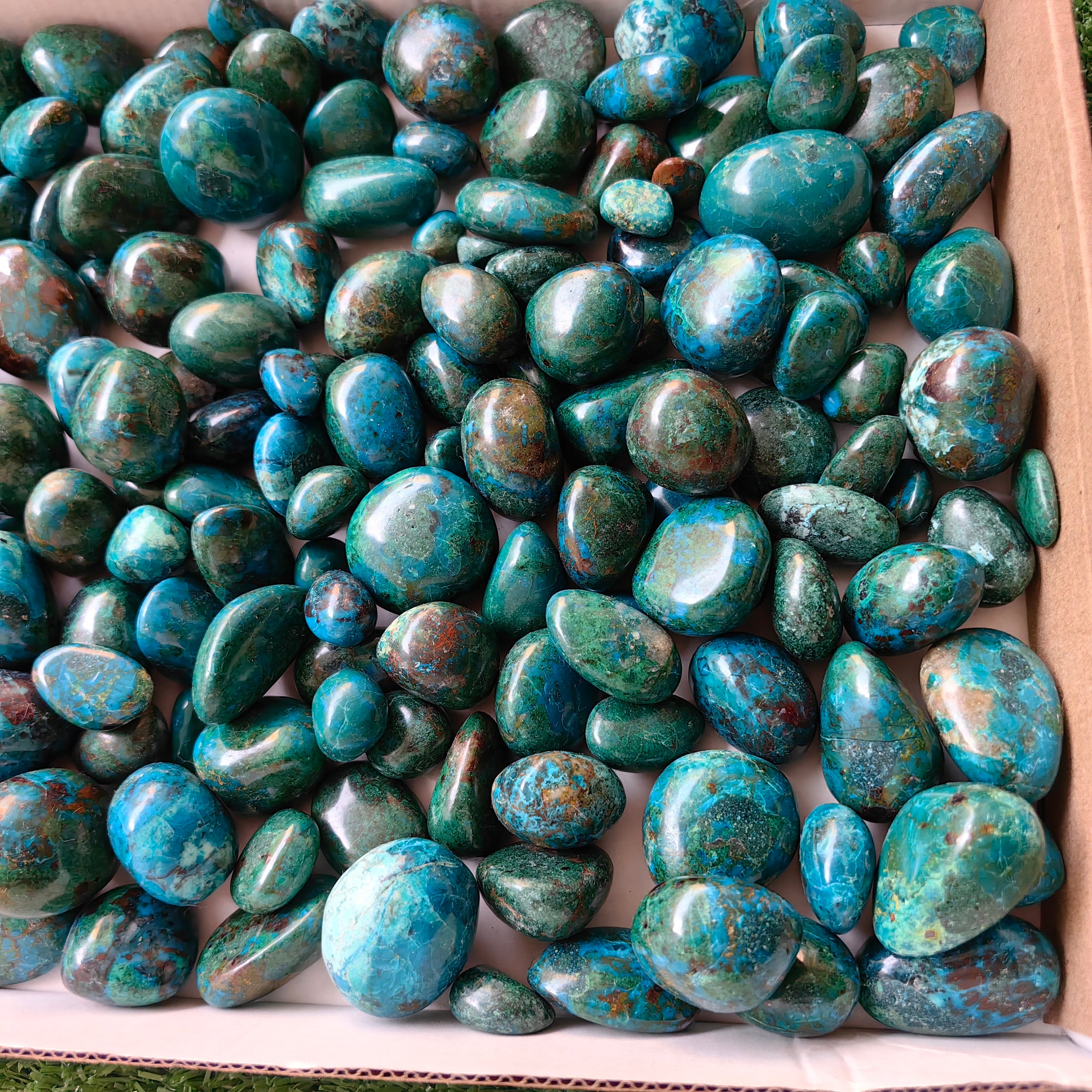 2 kg tumbled chrysocolla Peru