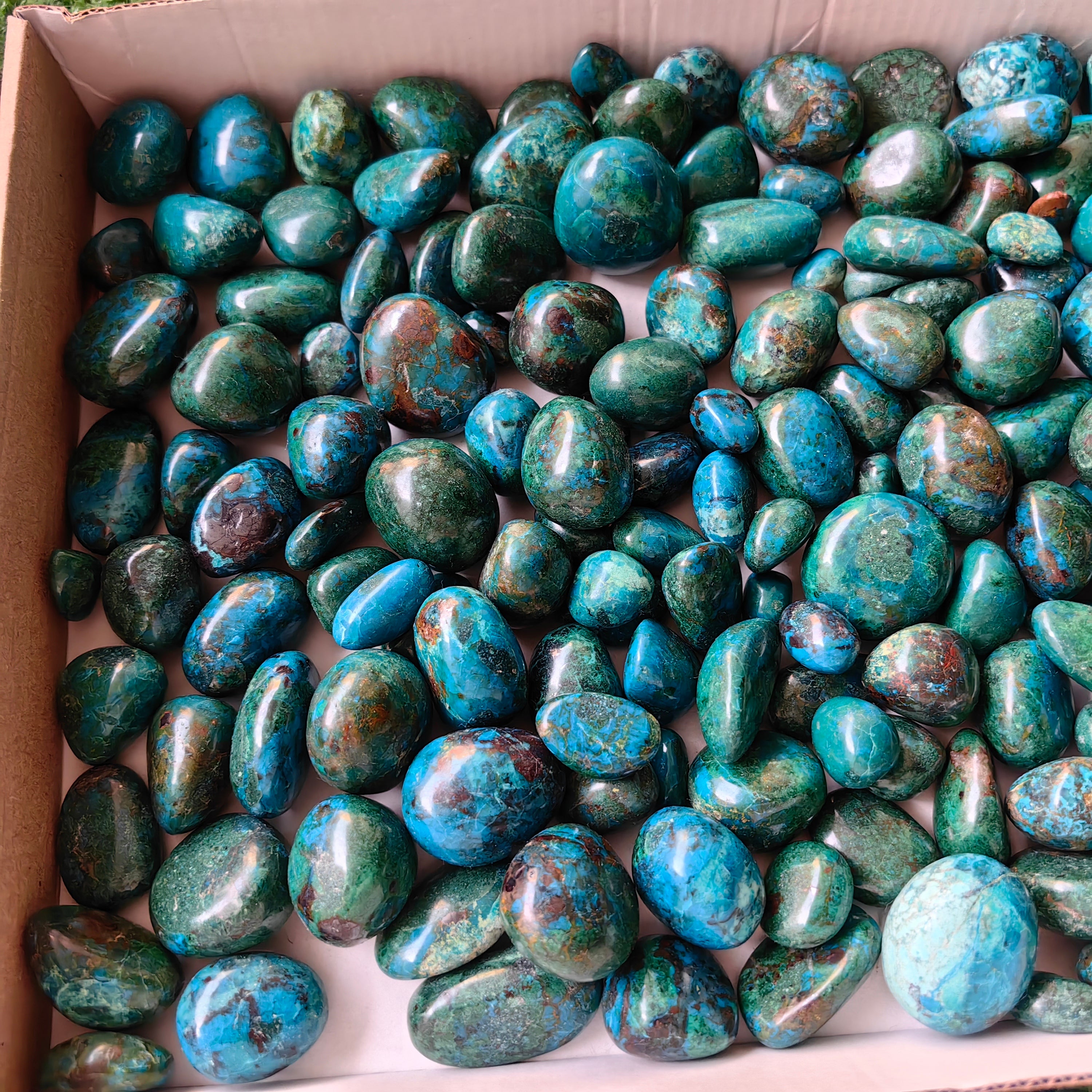 2 kg tumbled chrysocolla Peru