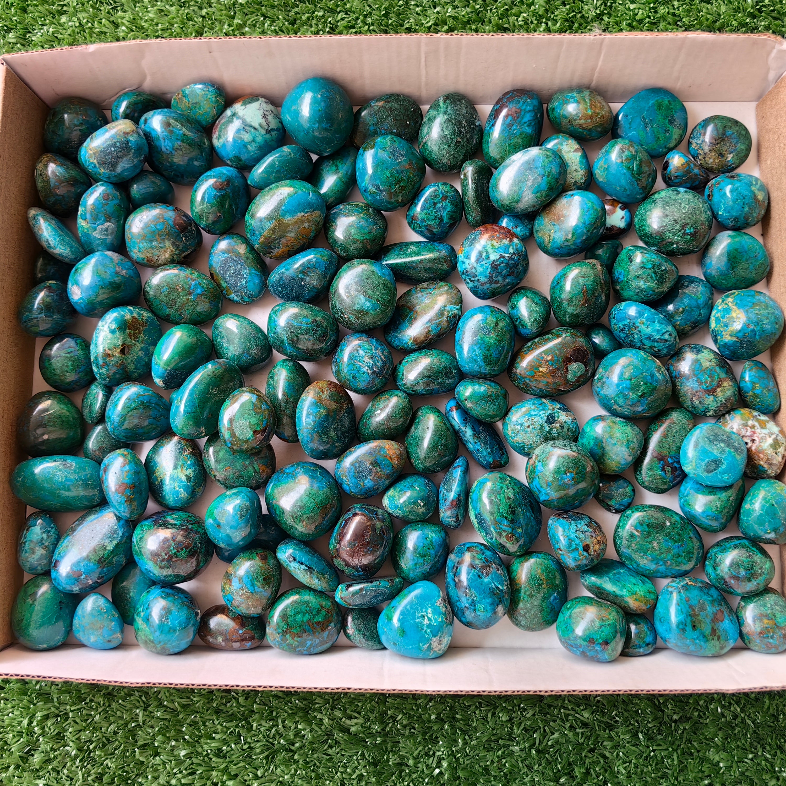 2 kg tumbled chrysocolla Peru