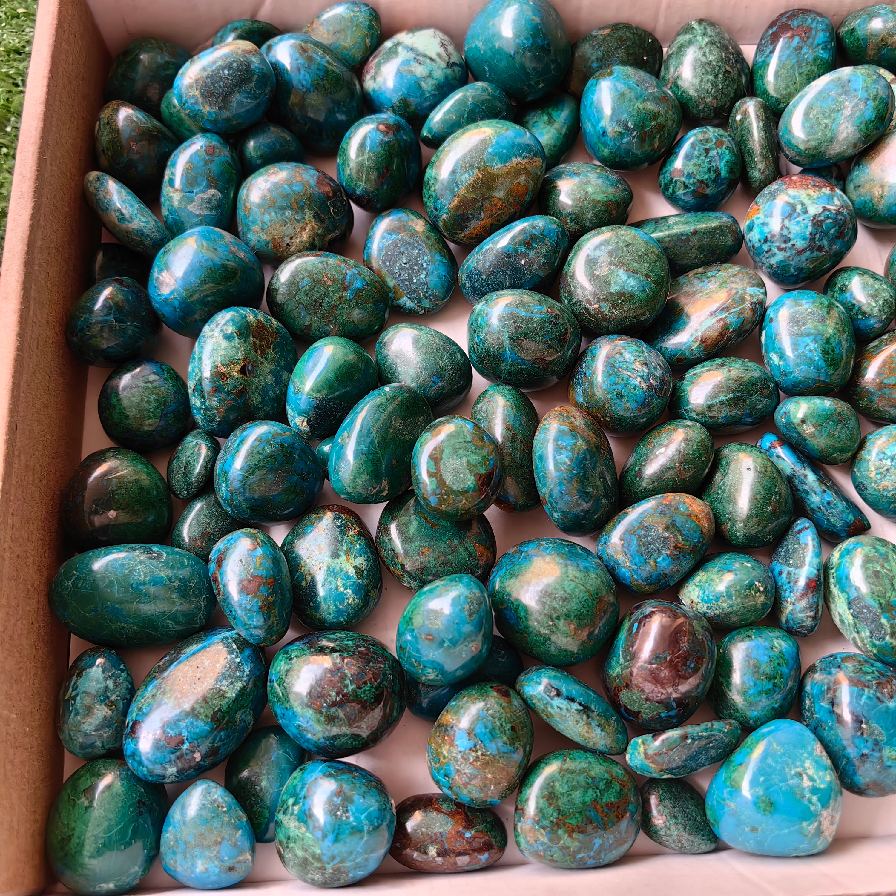 2 kg tumbled chrysocolla Peru