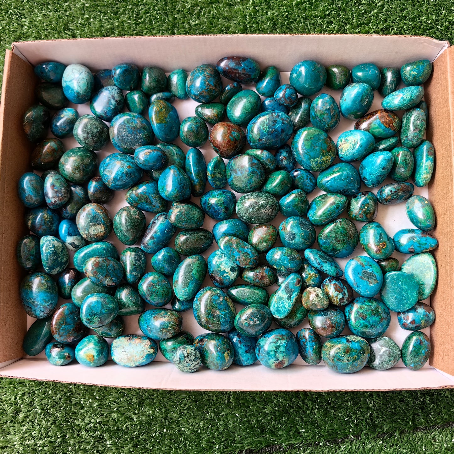 2 kg tumbled chrysocolla Peru