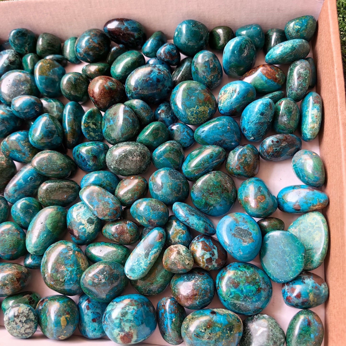 2 kg tumbled chrysocolla Peru