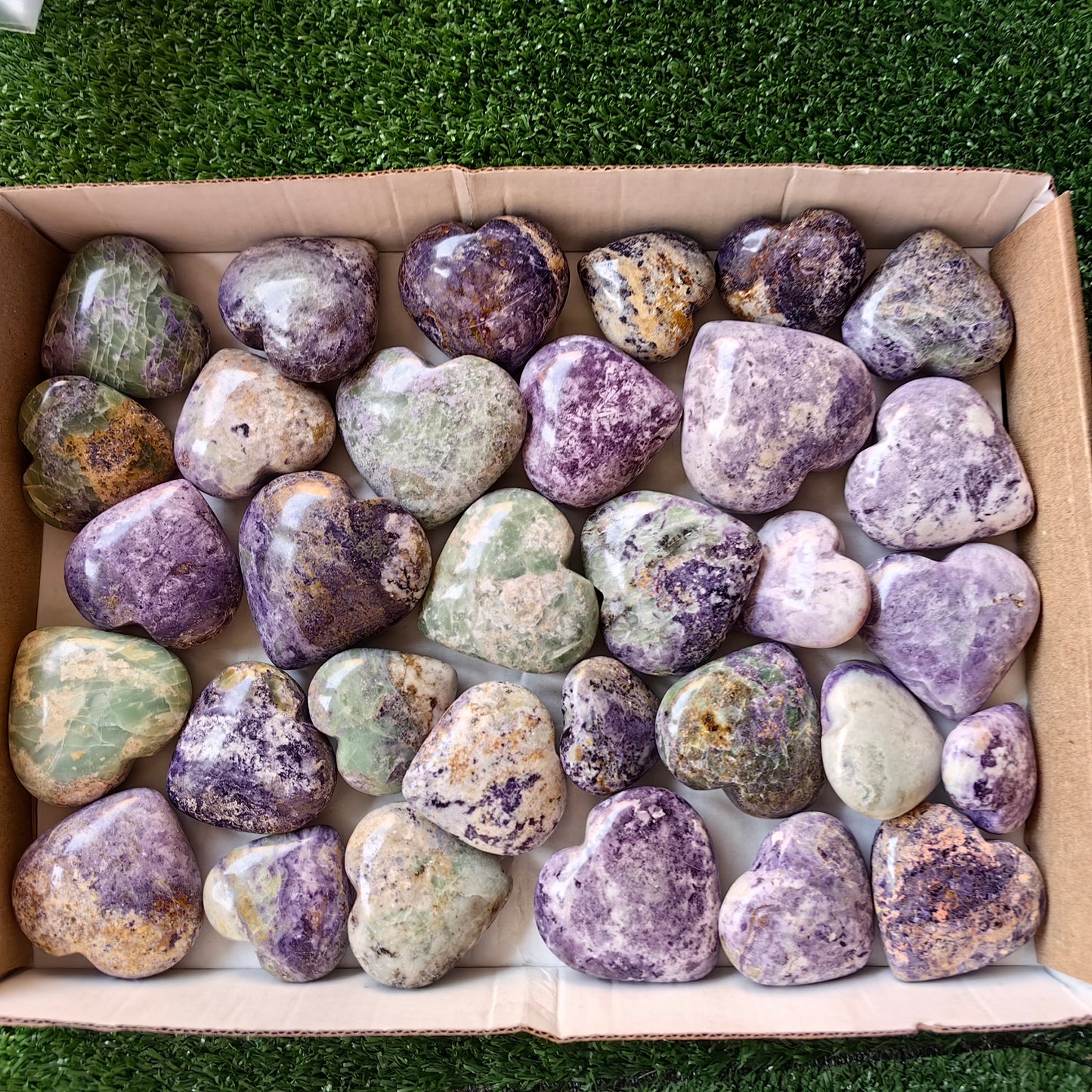 32pc bolivianite hearts