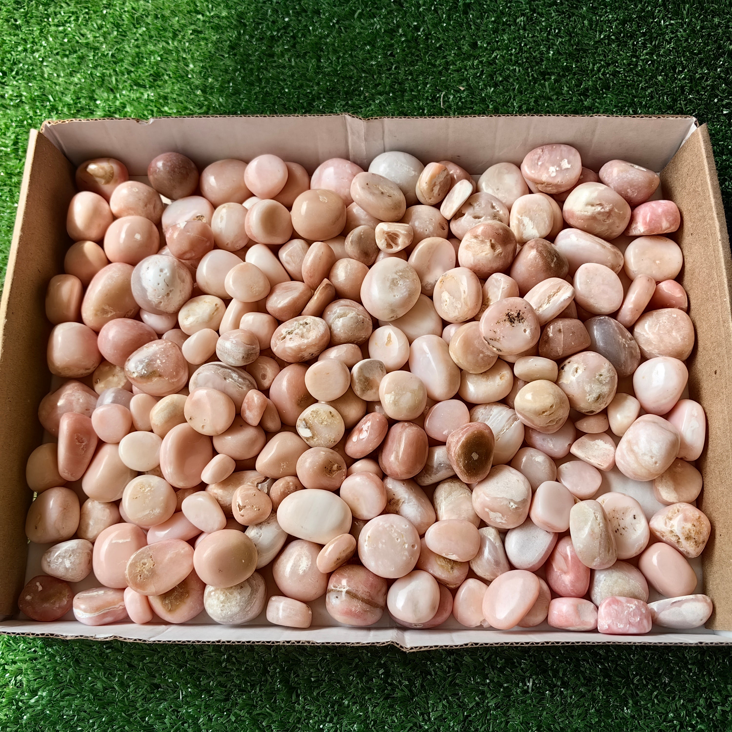 2 kg peruvian pink opal tumbled