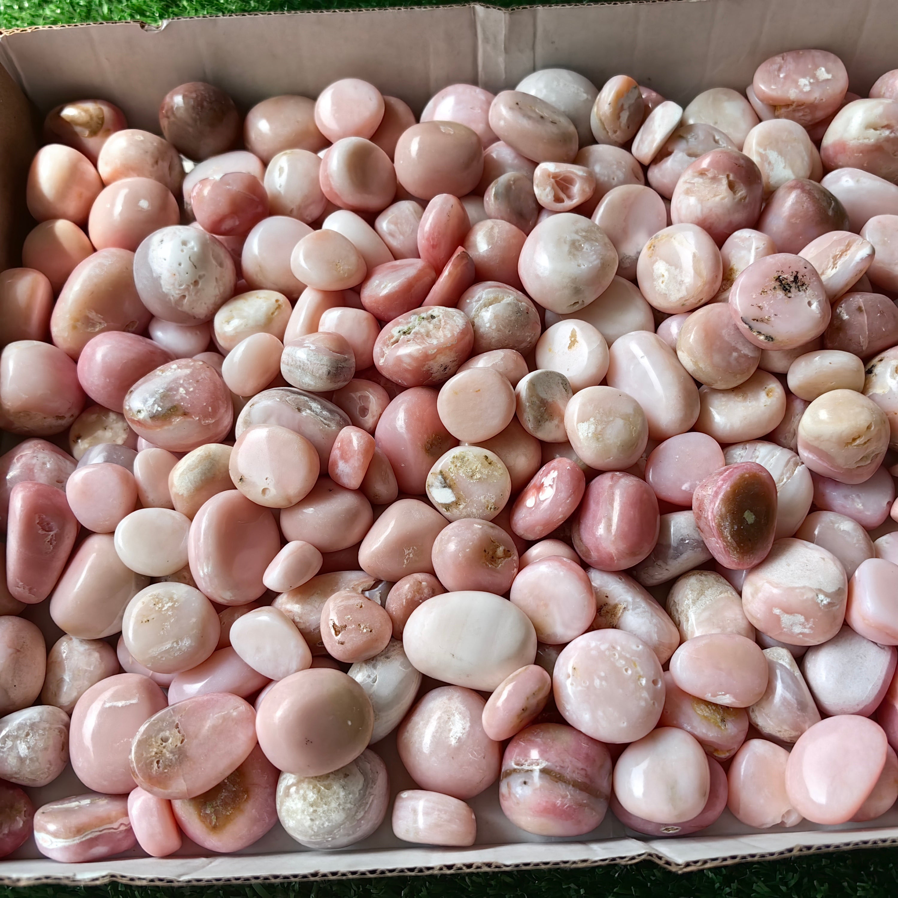 2 kg peruvian pink opal tumbled