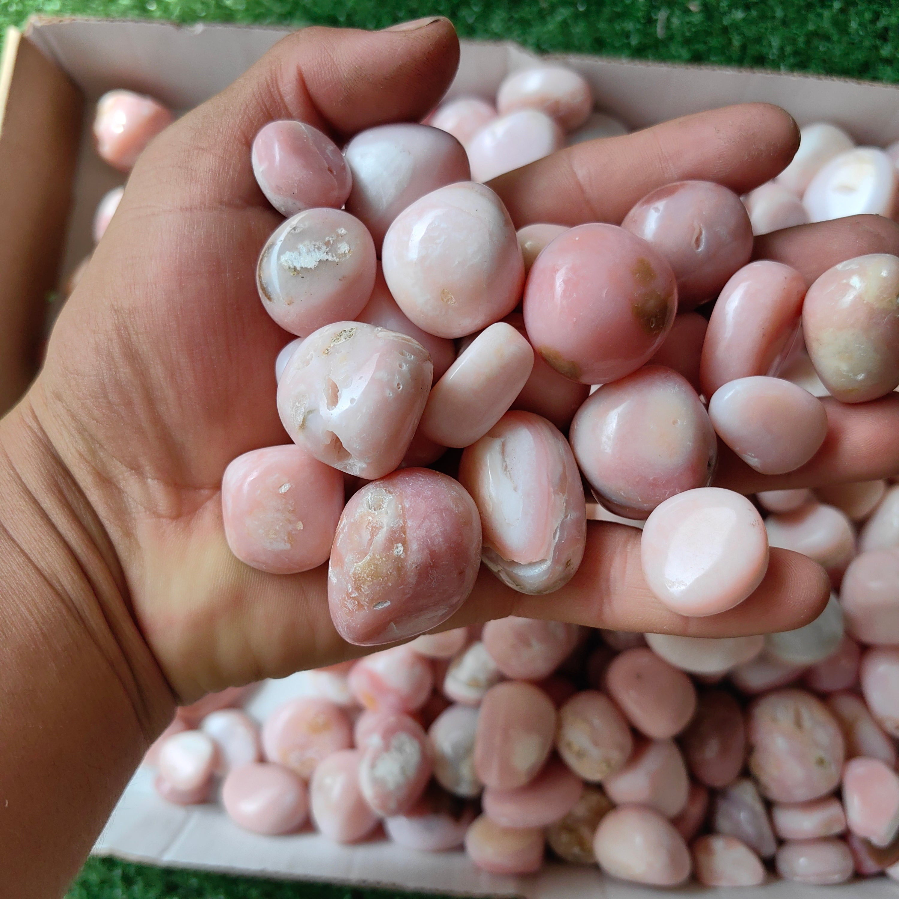 2 kg peruvian pink opal tumbled