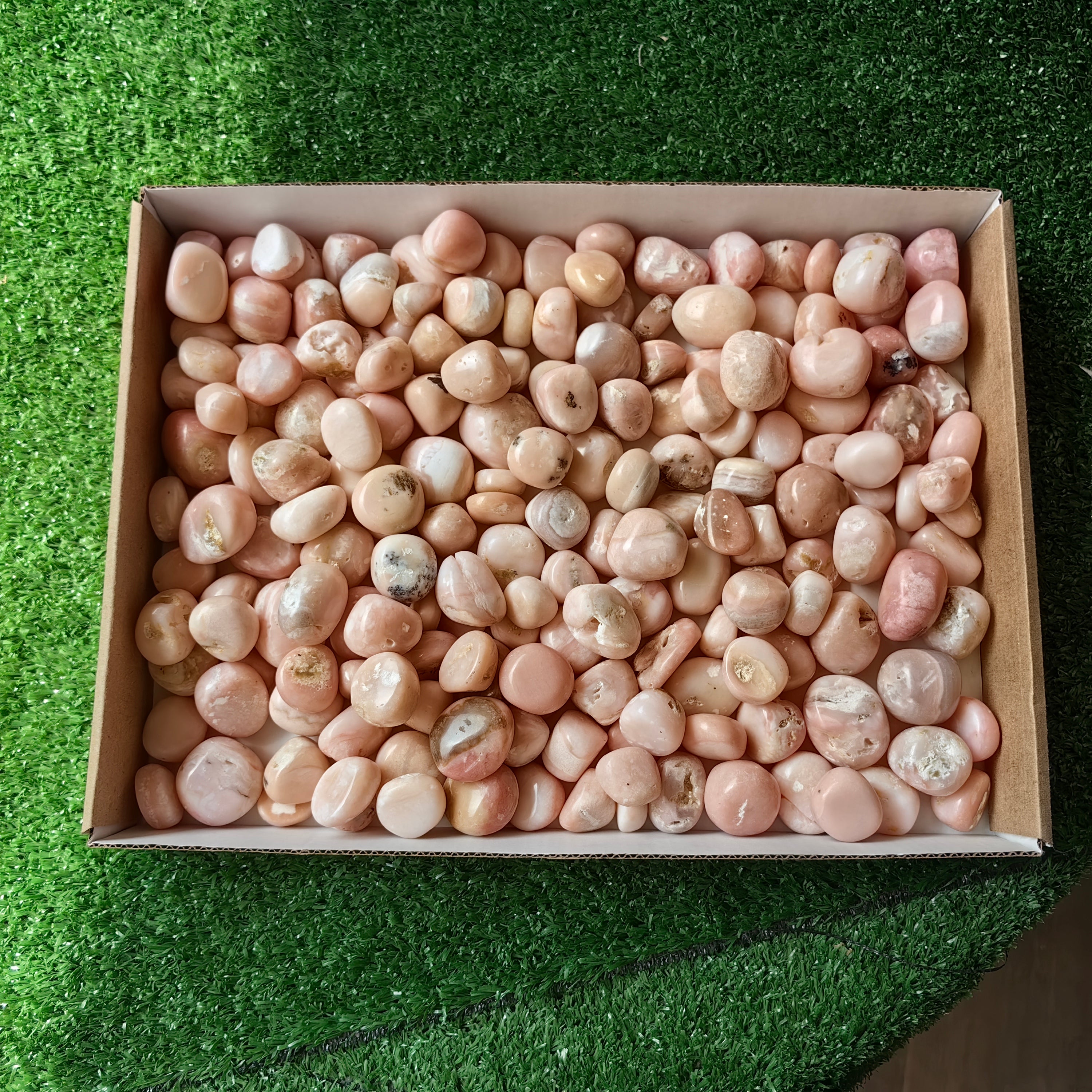 2 kg peruvian pink opal tumbled