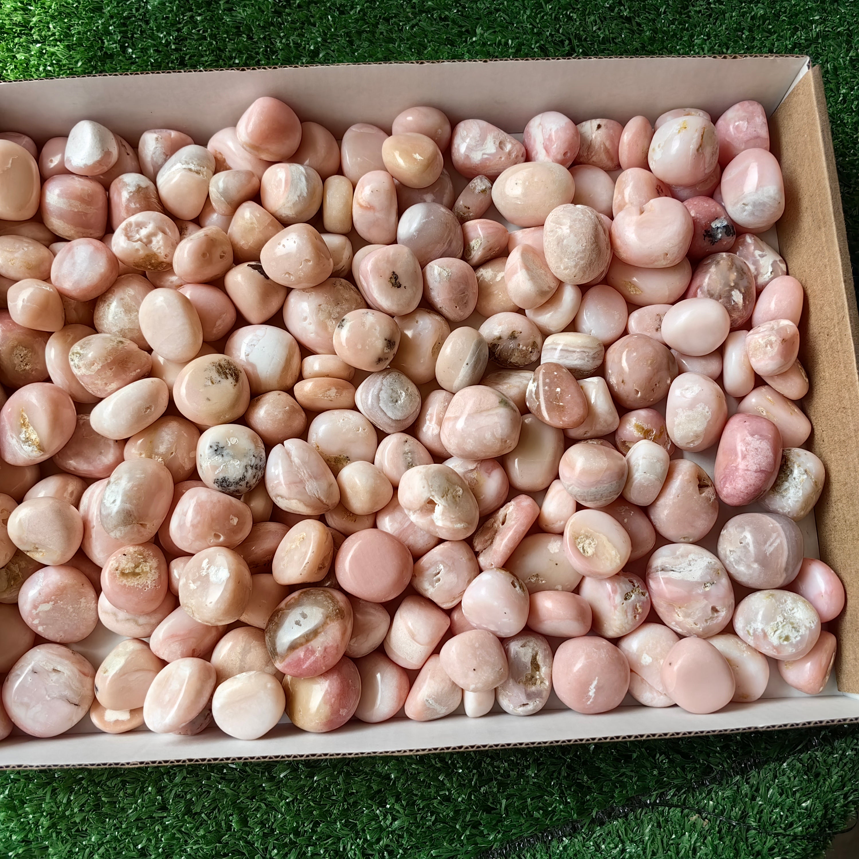 2 kg peruvian pink opal tumbled