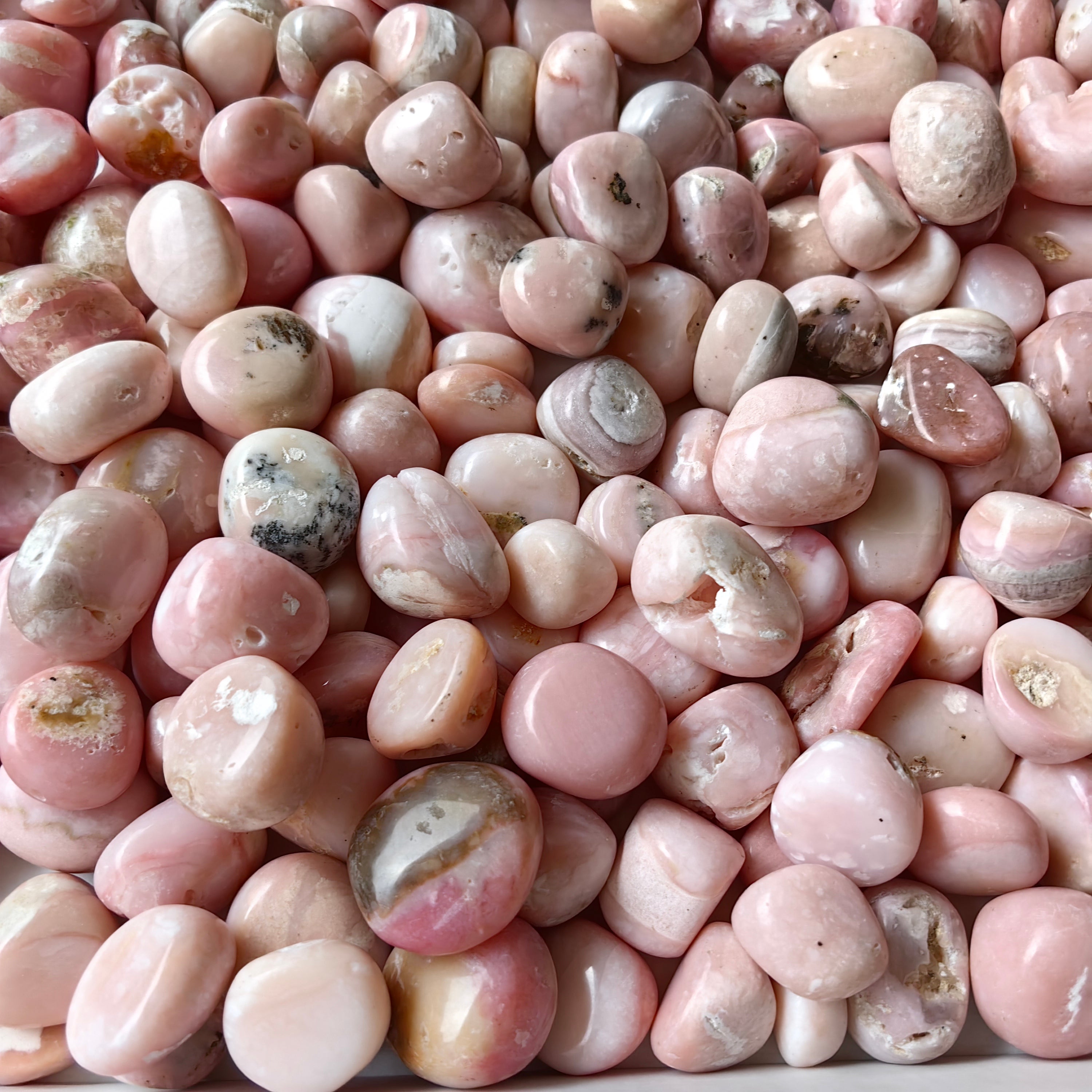 2 kg peruvian pink opal tumbled