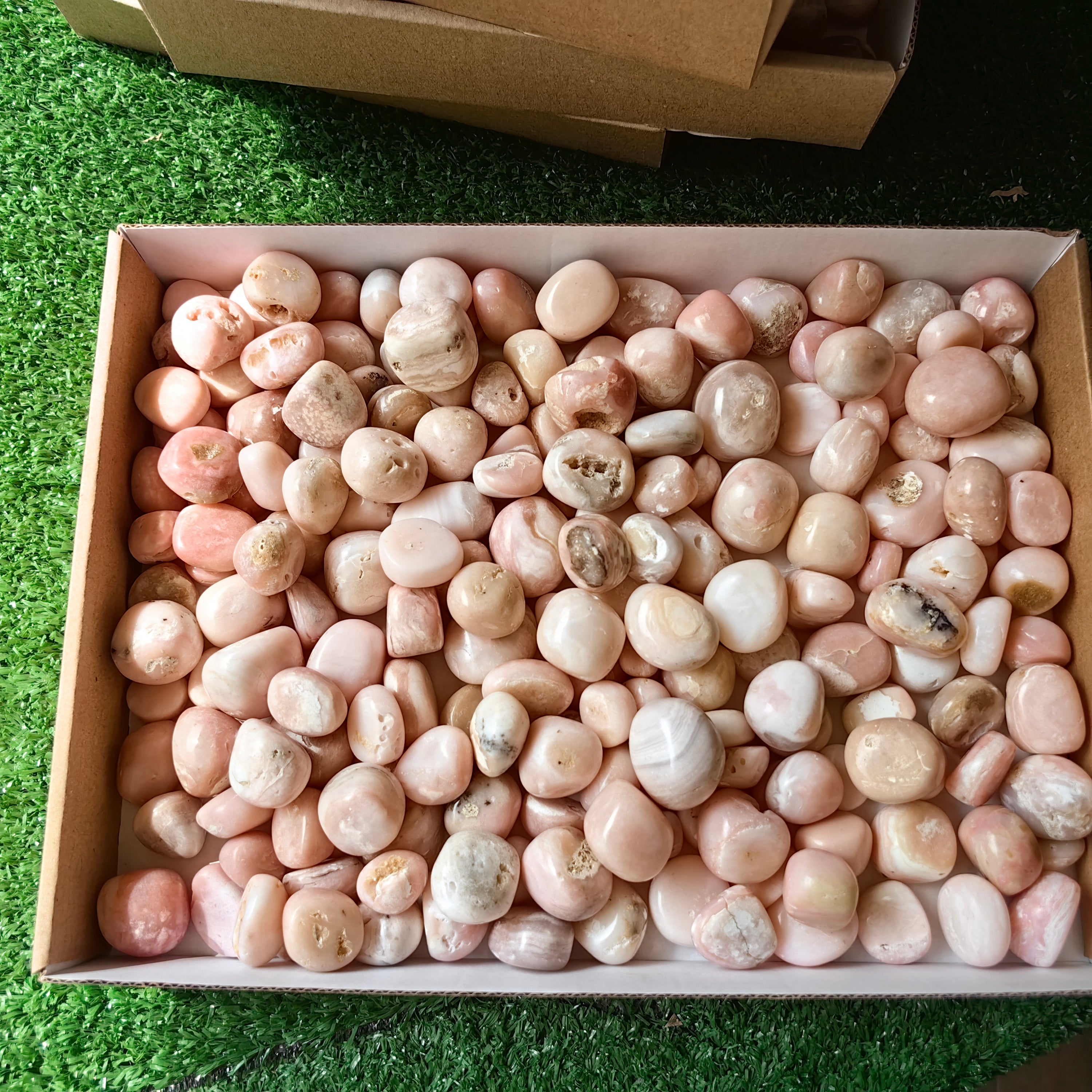 2 kg peruvian pink opal tumbled