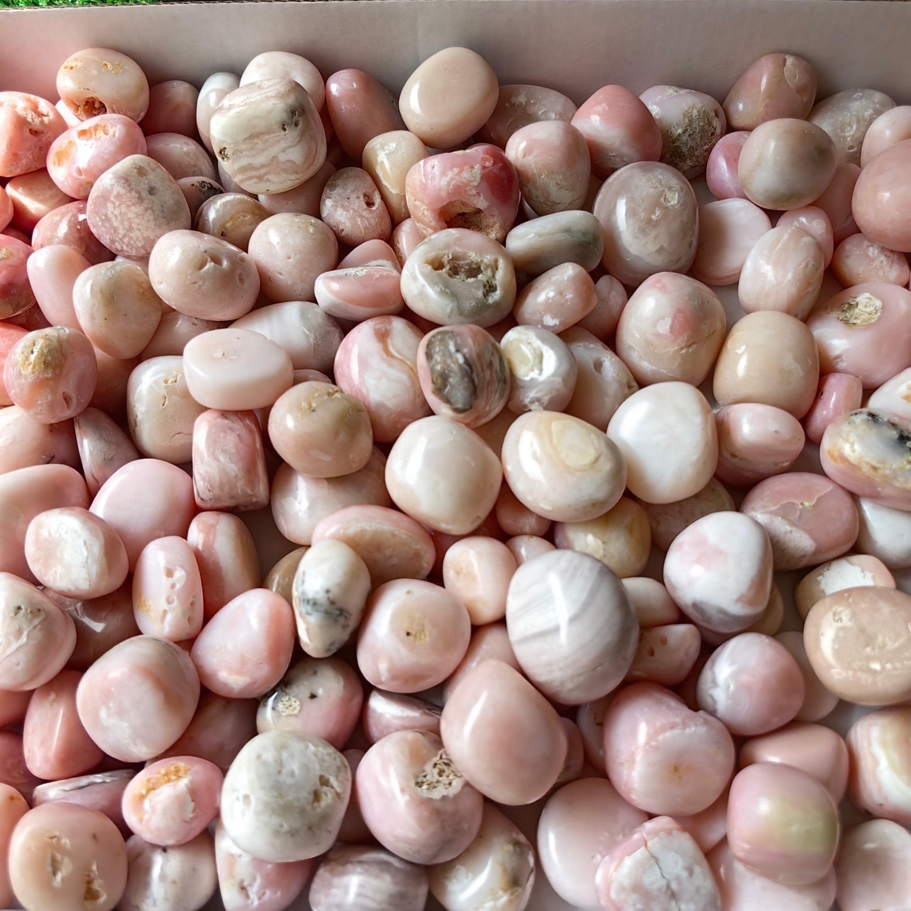 2 kg peruvian pink opal tumbled