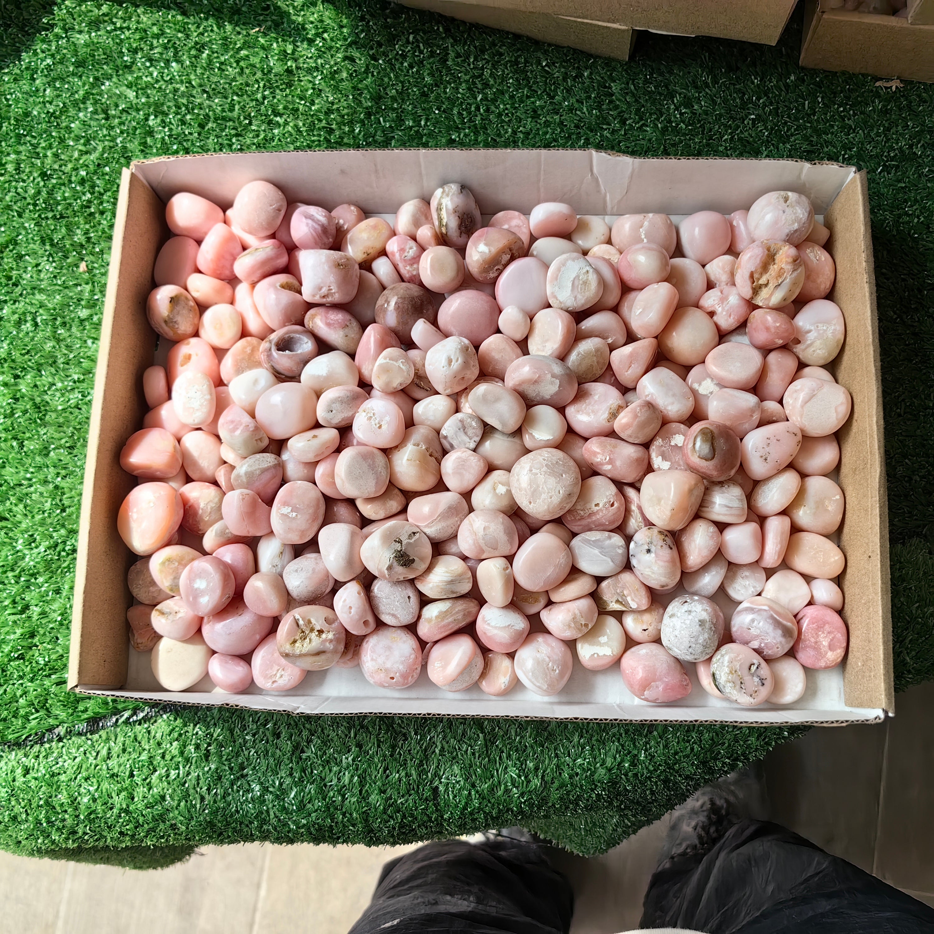 2 kg peruvian pink opal tumbled