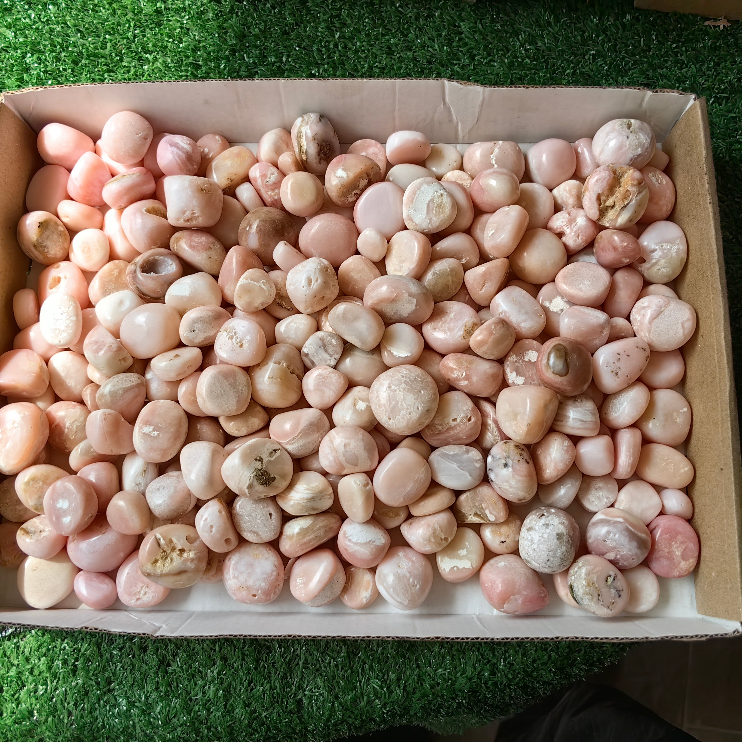 2 kg peruvian pink opal tumbled