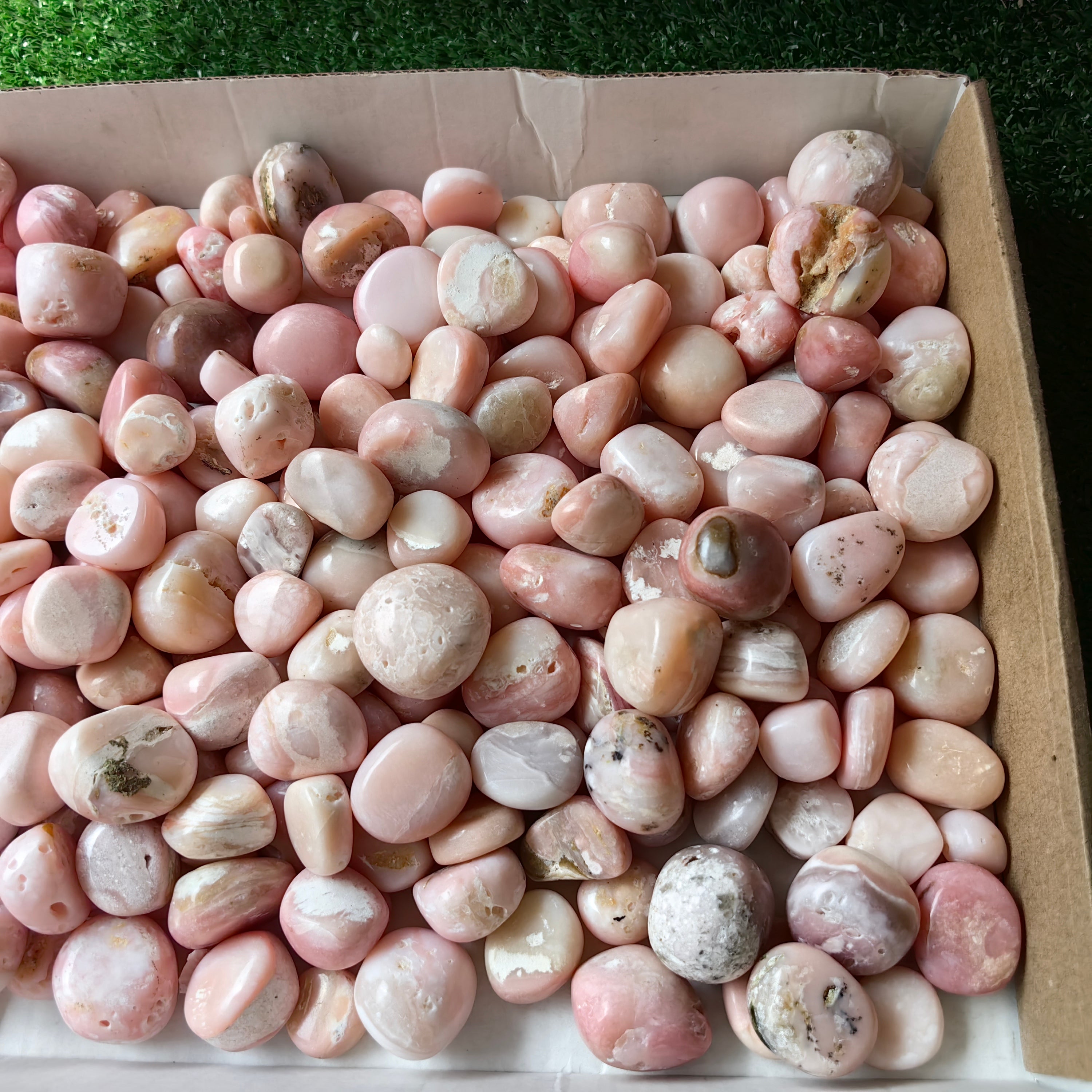 2 kg peruvian pink opal tumbled