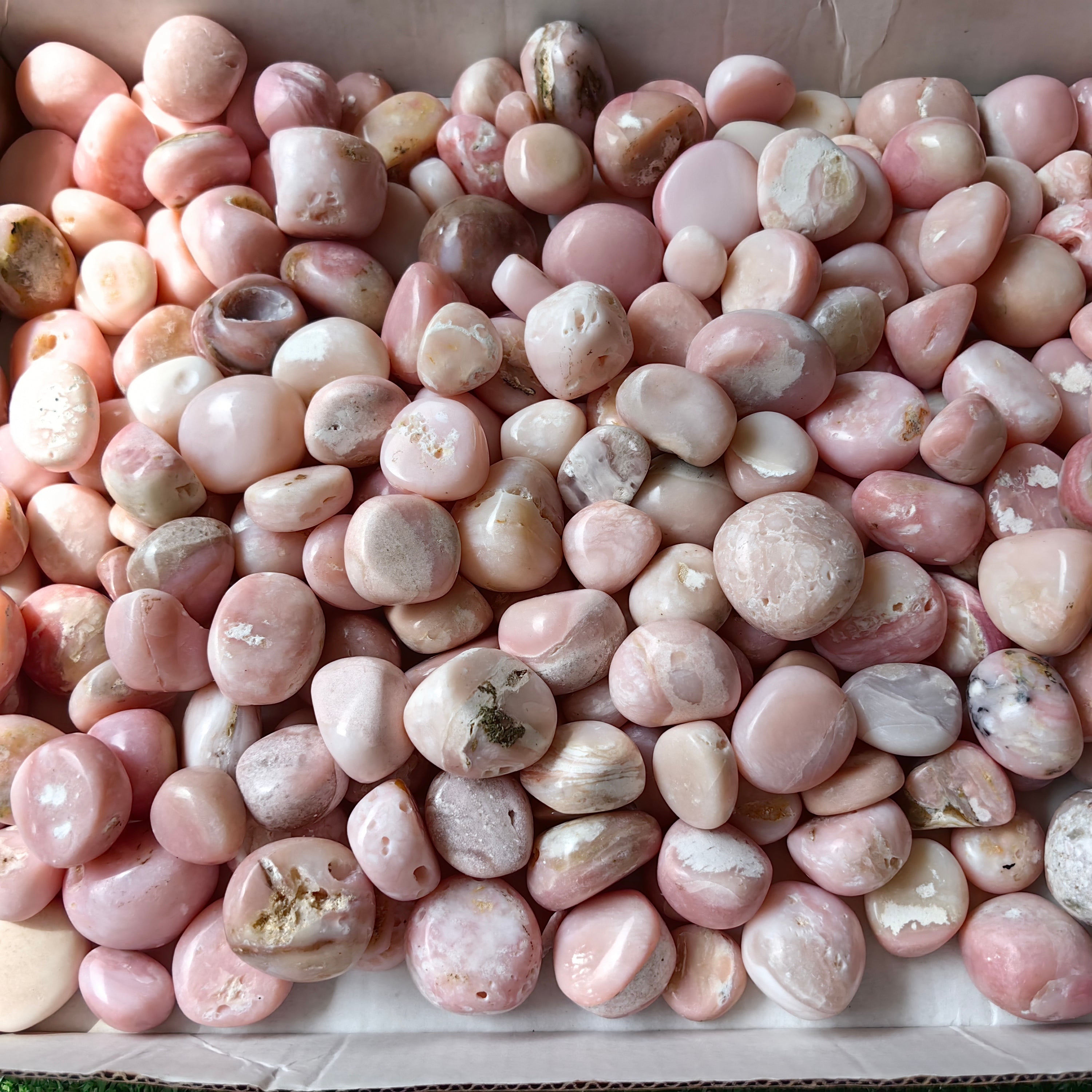 2 kg peruvian pink opal tumbled
