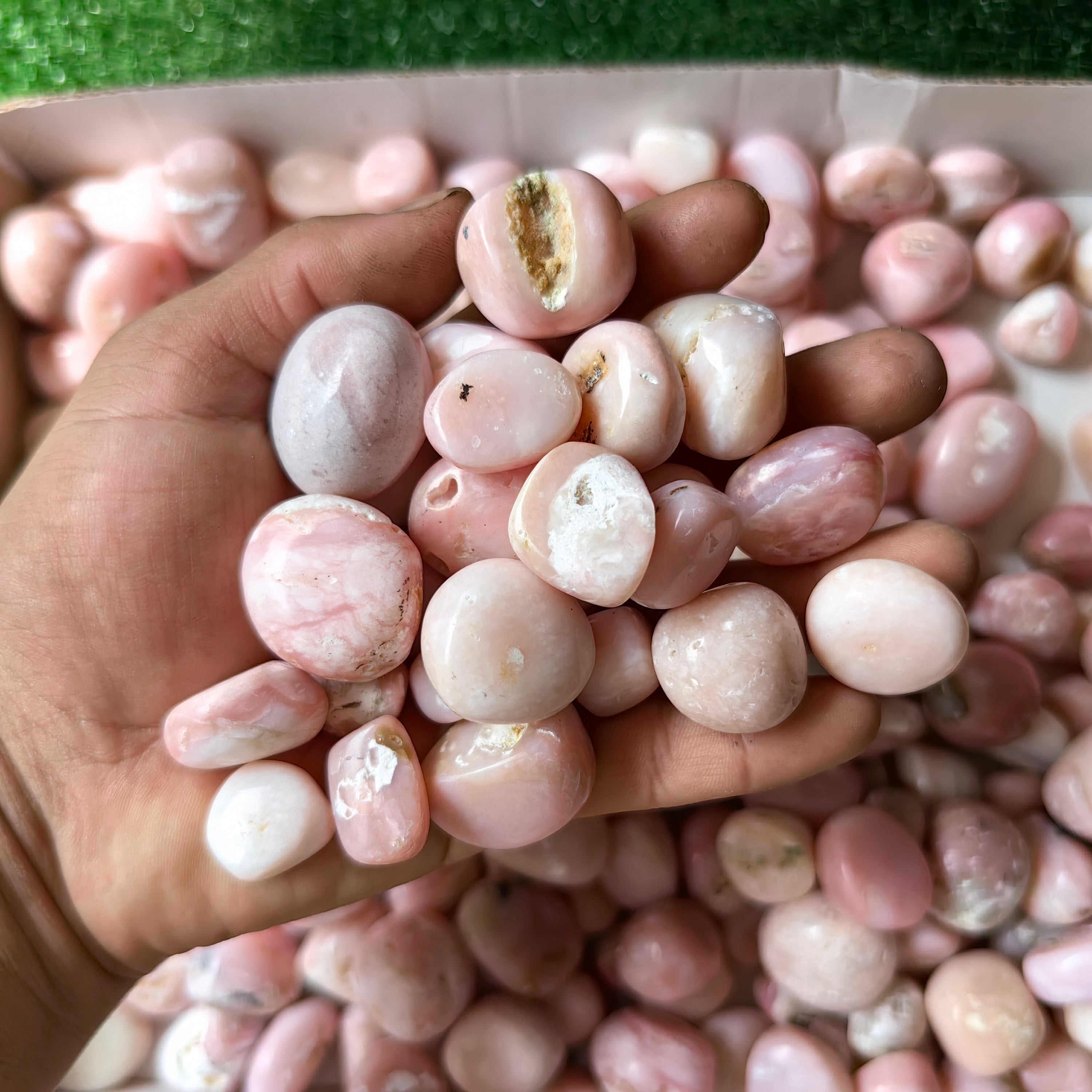 2 kg peruvian pink opal tumbled