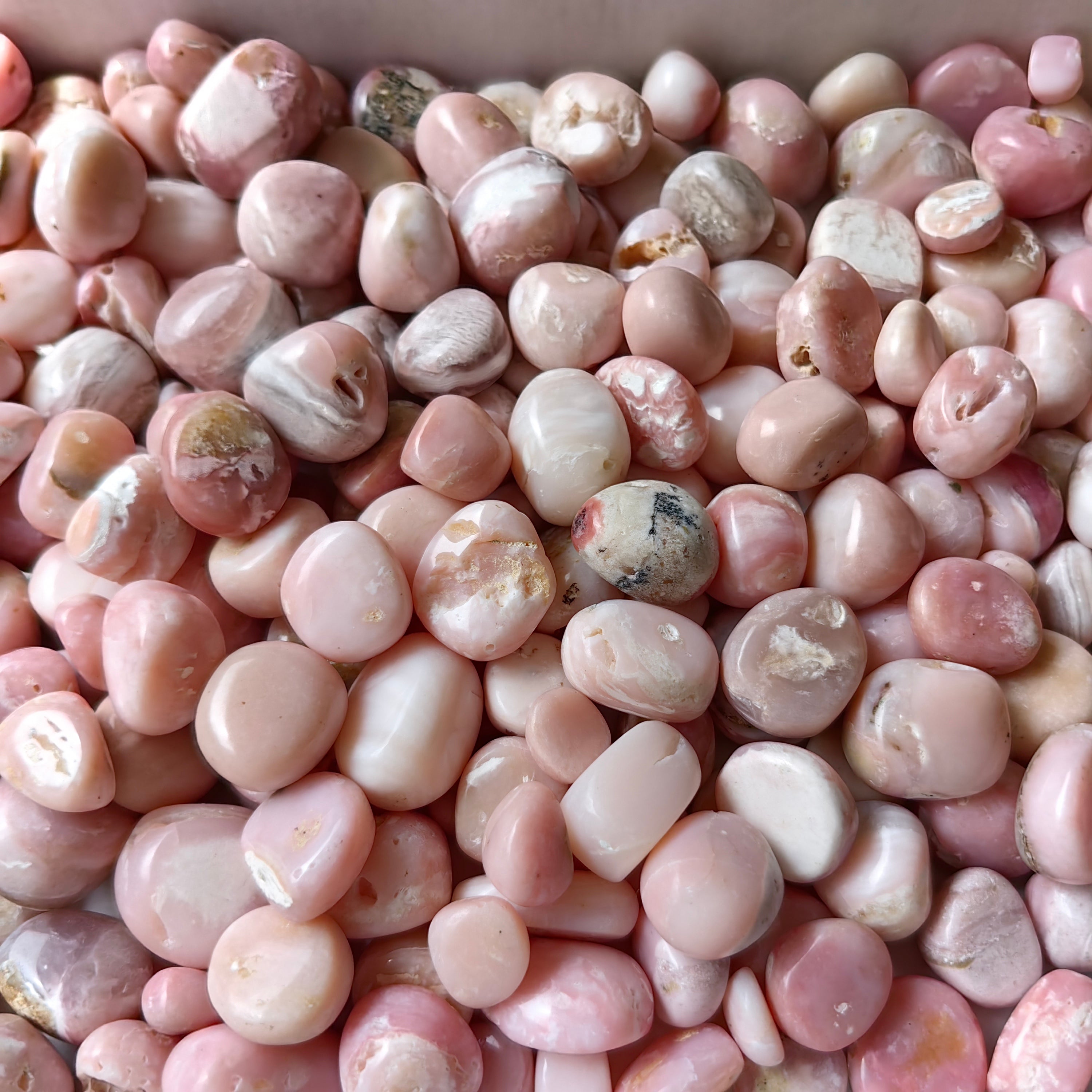 2 kg peruvian pink opal tumbled