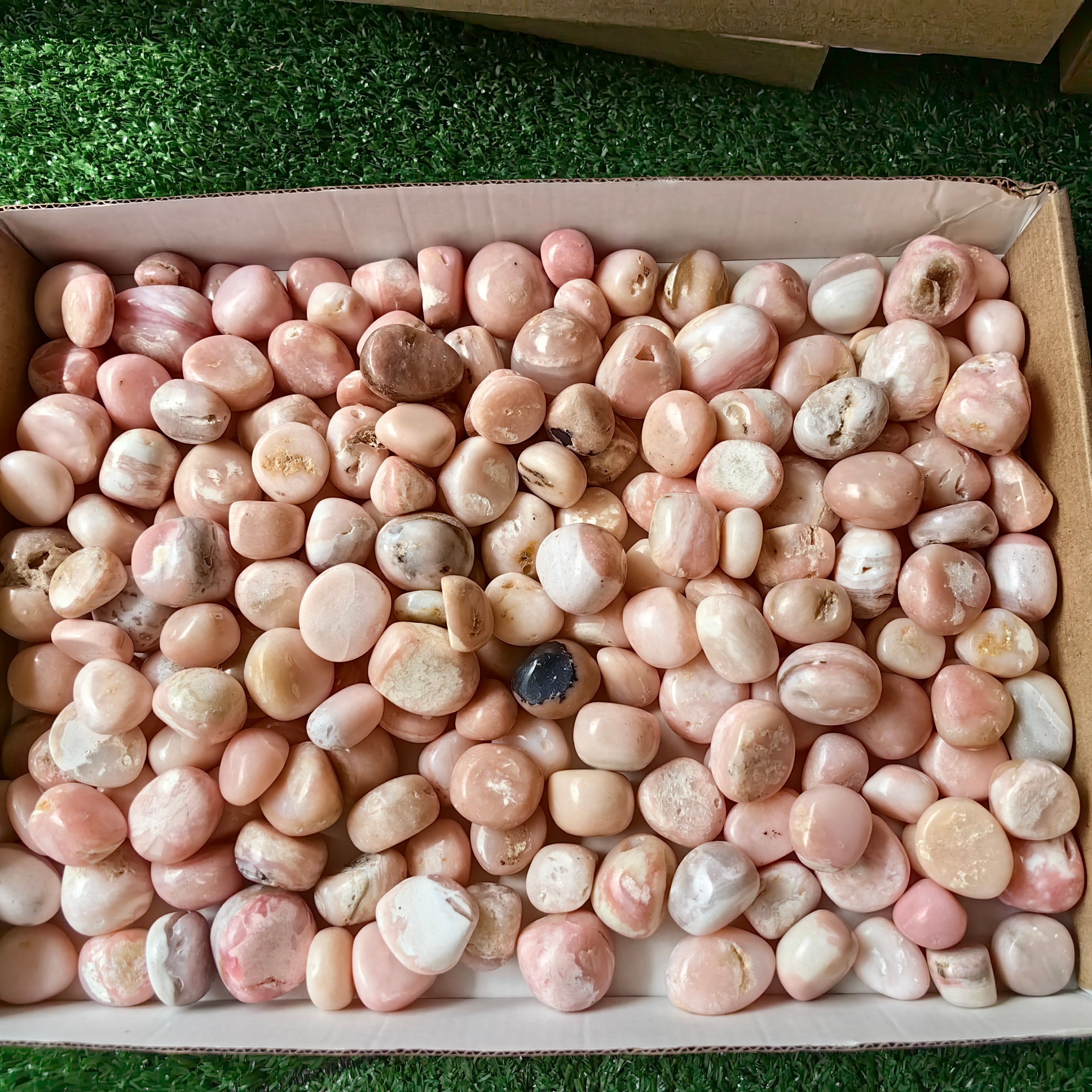 2 kg peruvian pink opal tumbled