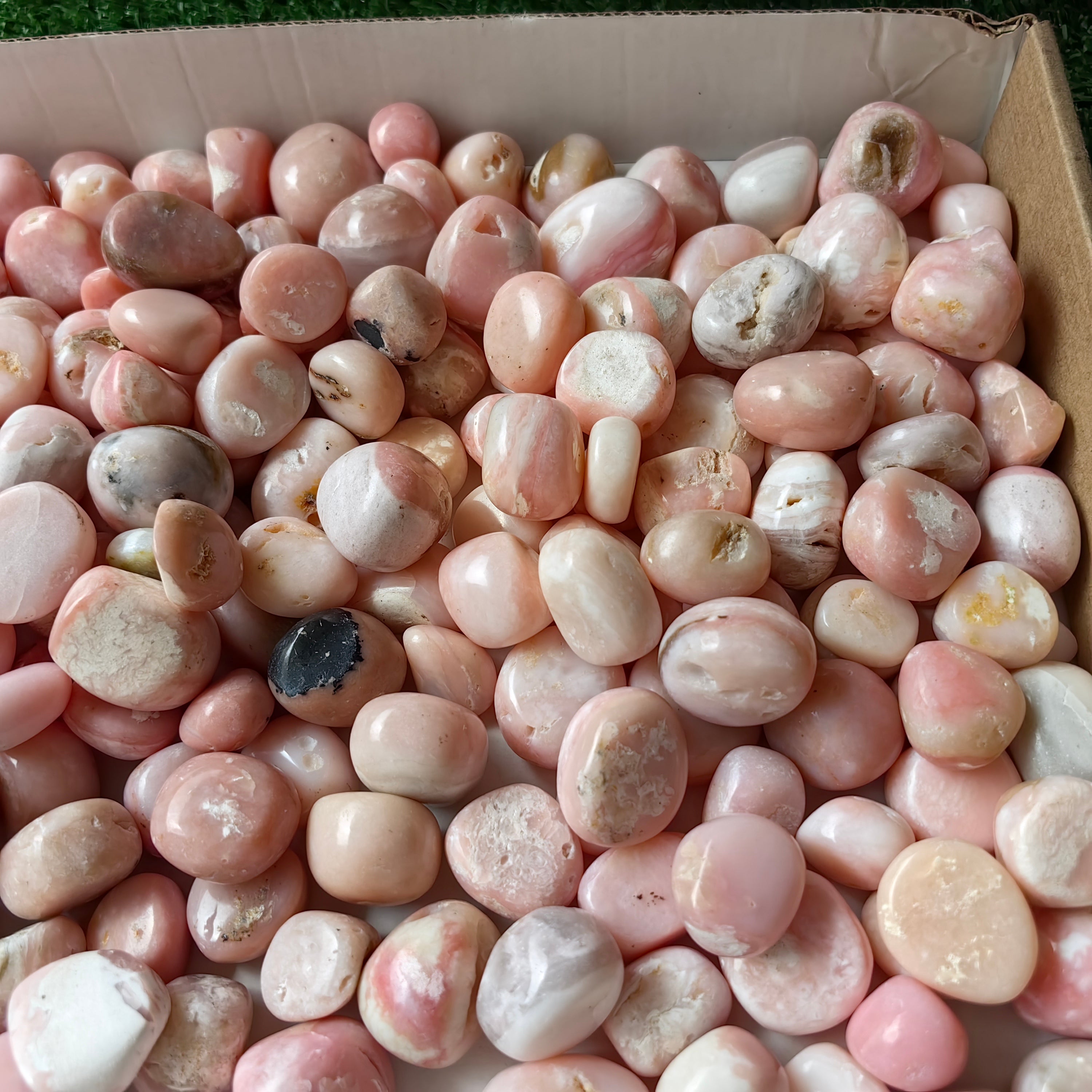 2 kg peruvian pink opal tumbled