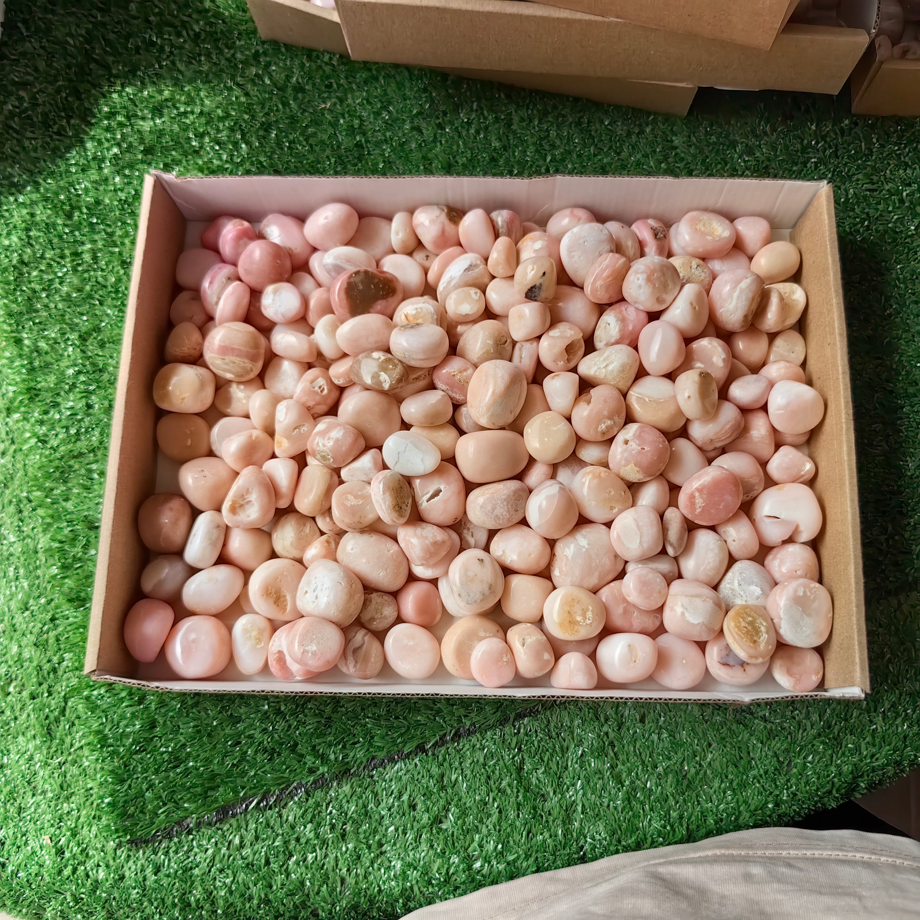 2 kg peruvian pink opal tumbled