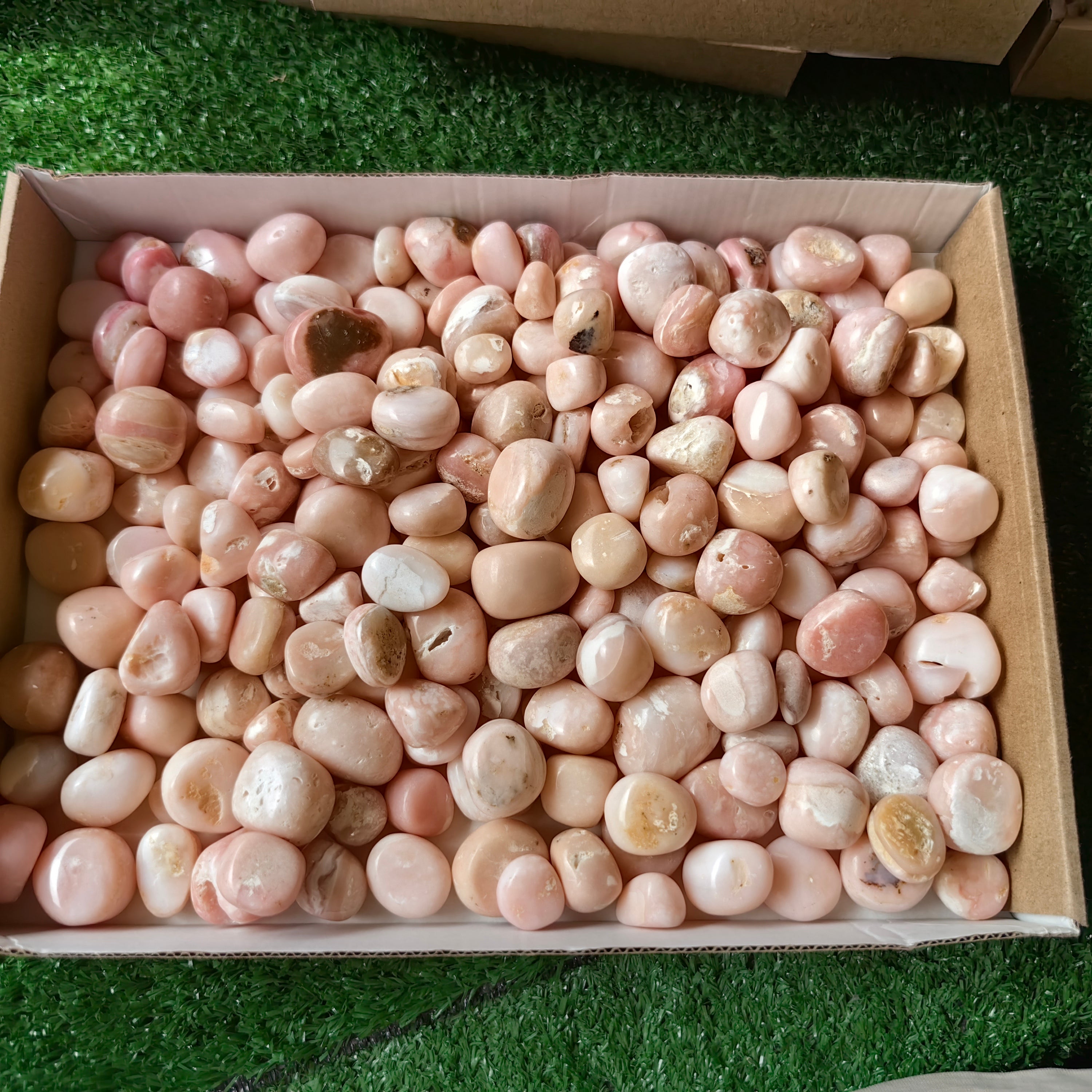 2 kg peruvian pink opal tumbled