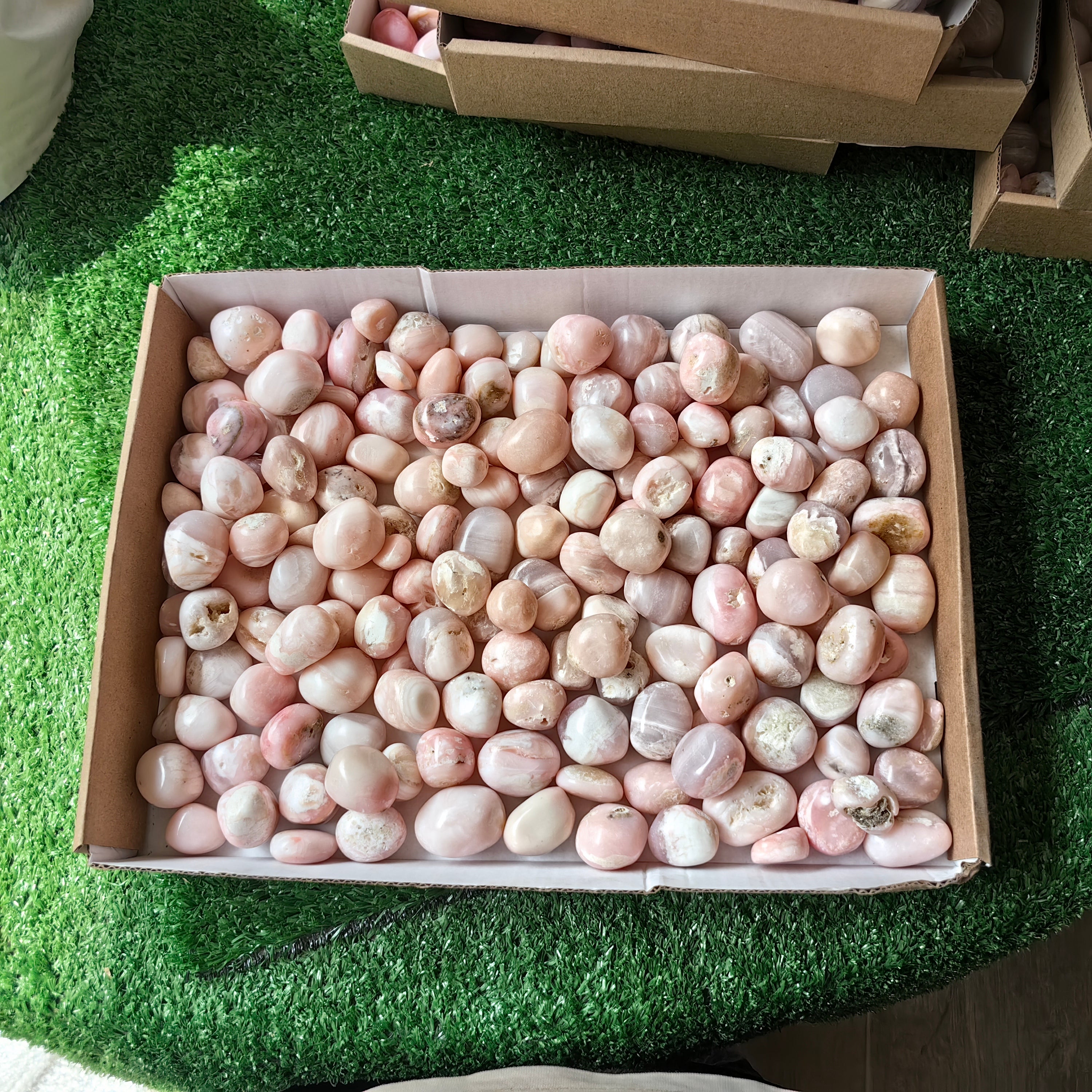 2 kg peruvian pink opal tumbled