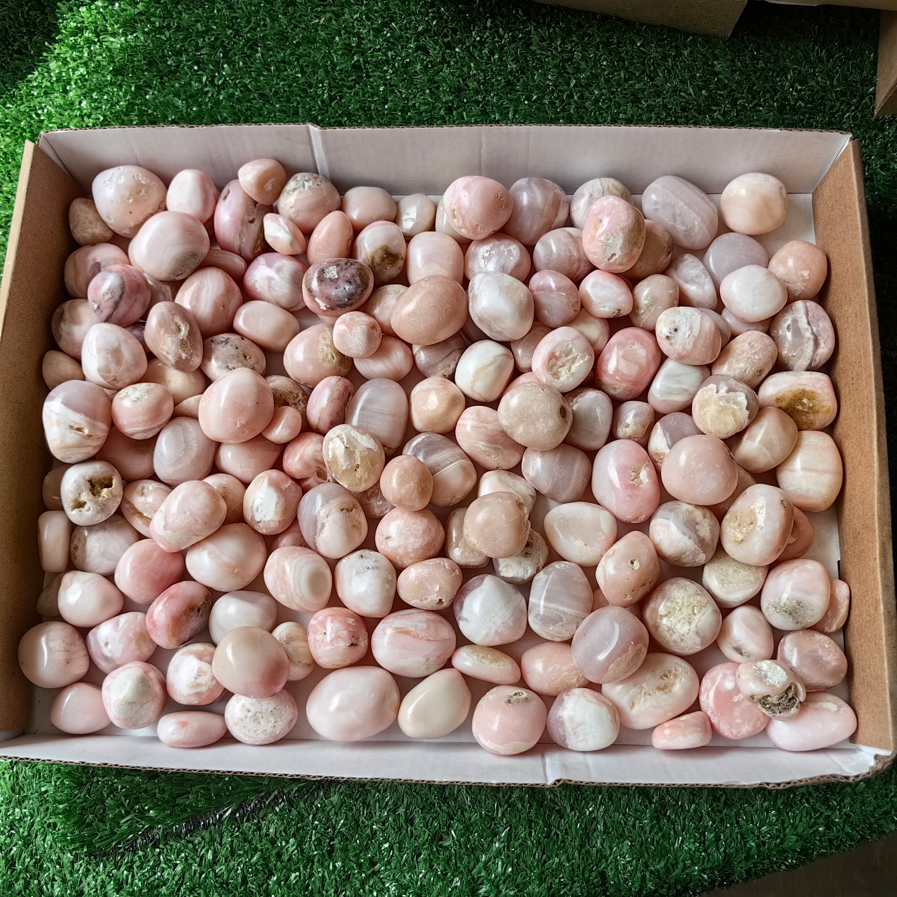 2 kg peruvian pink opal tumbled
