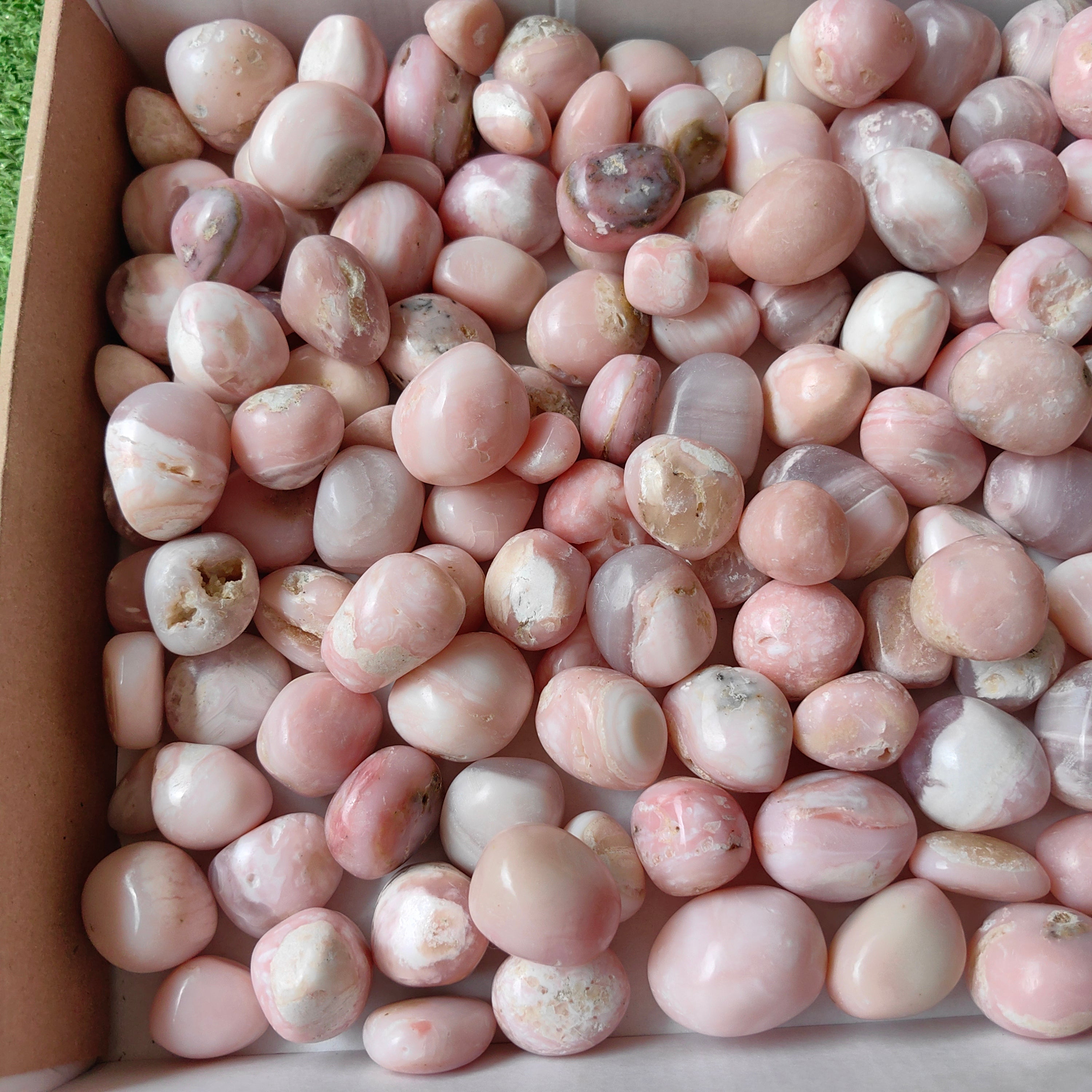 2 kg peruvian pink opal tumbled