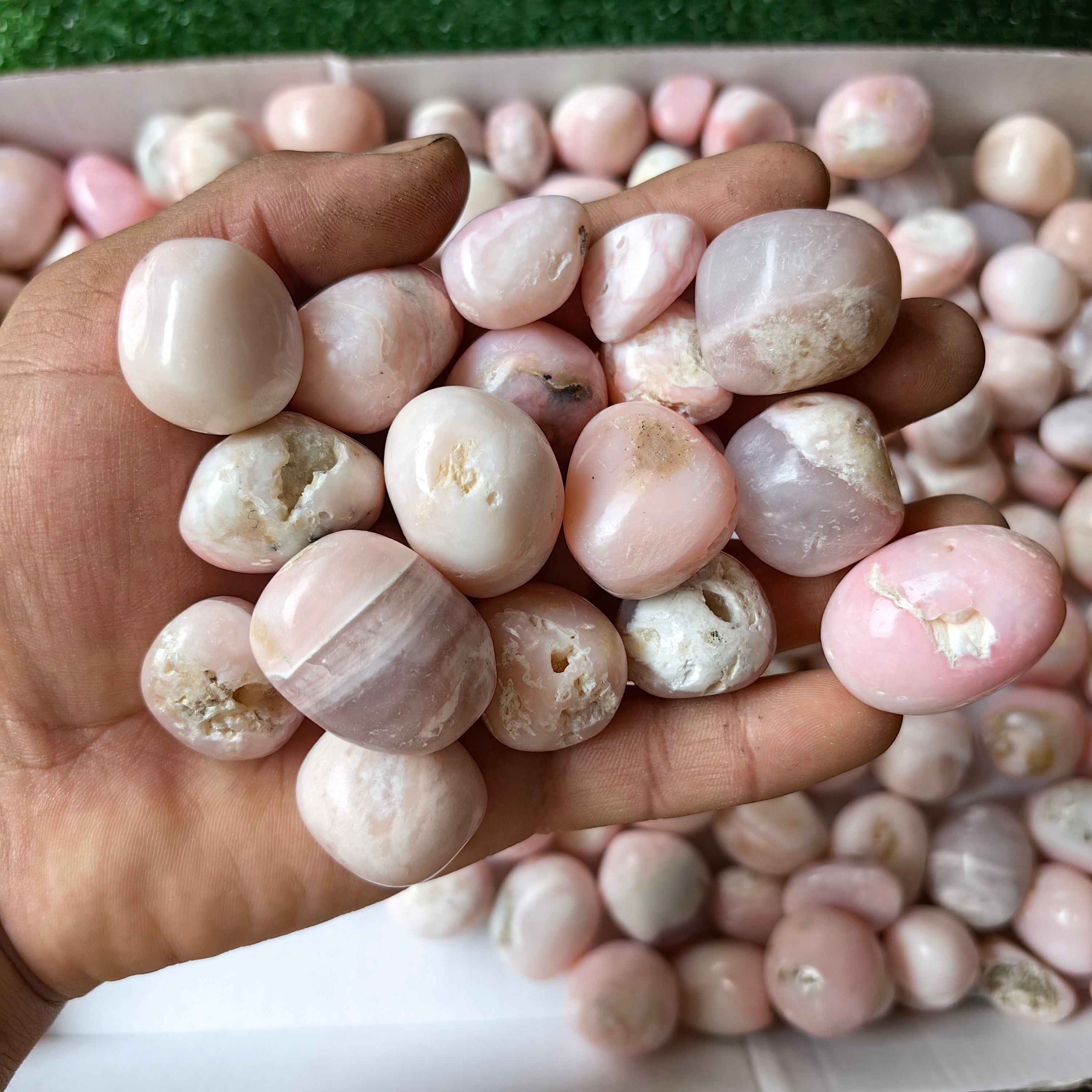 2 kg peruvian pink opal tumbled