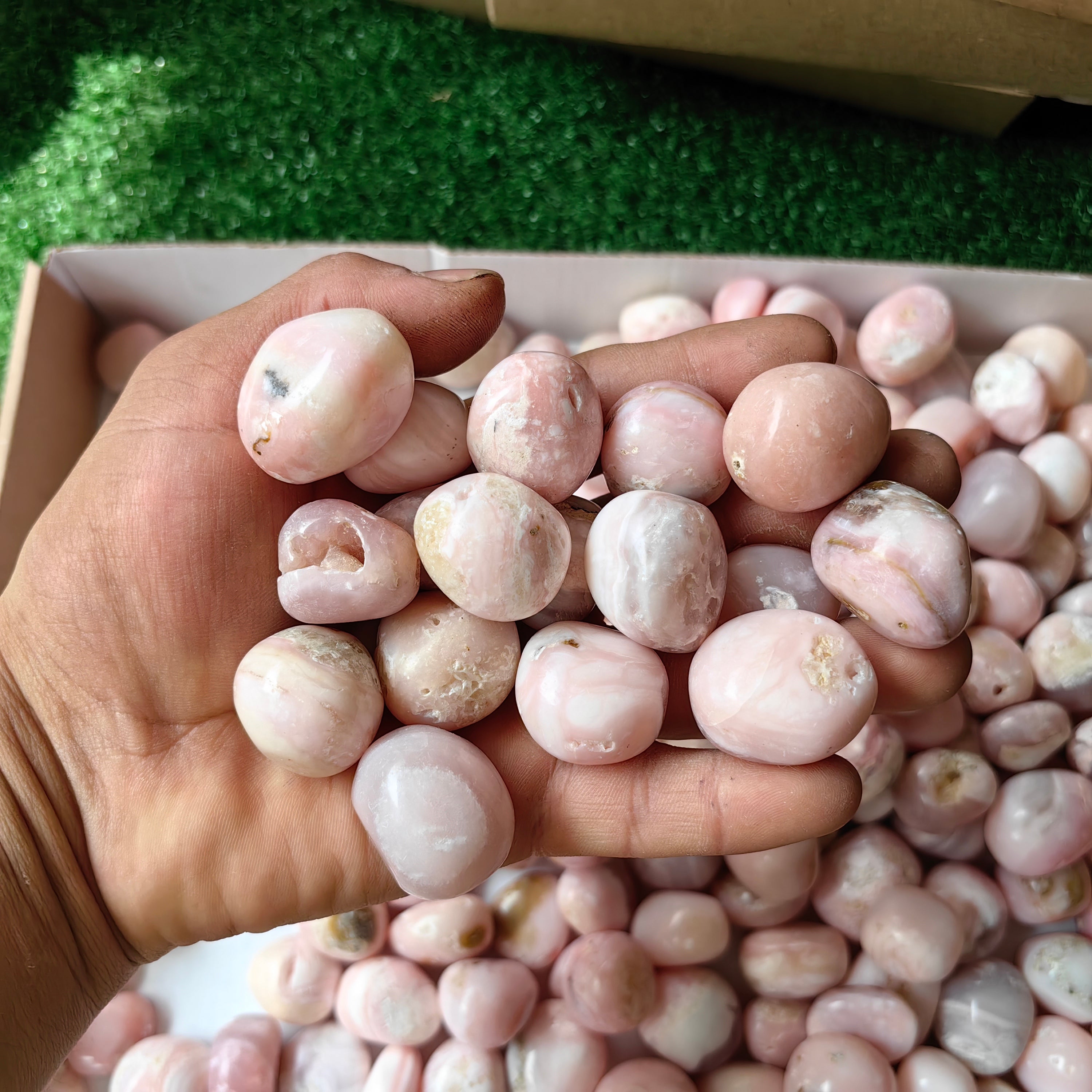 2 kg peruvian pink opal tumbled
