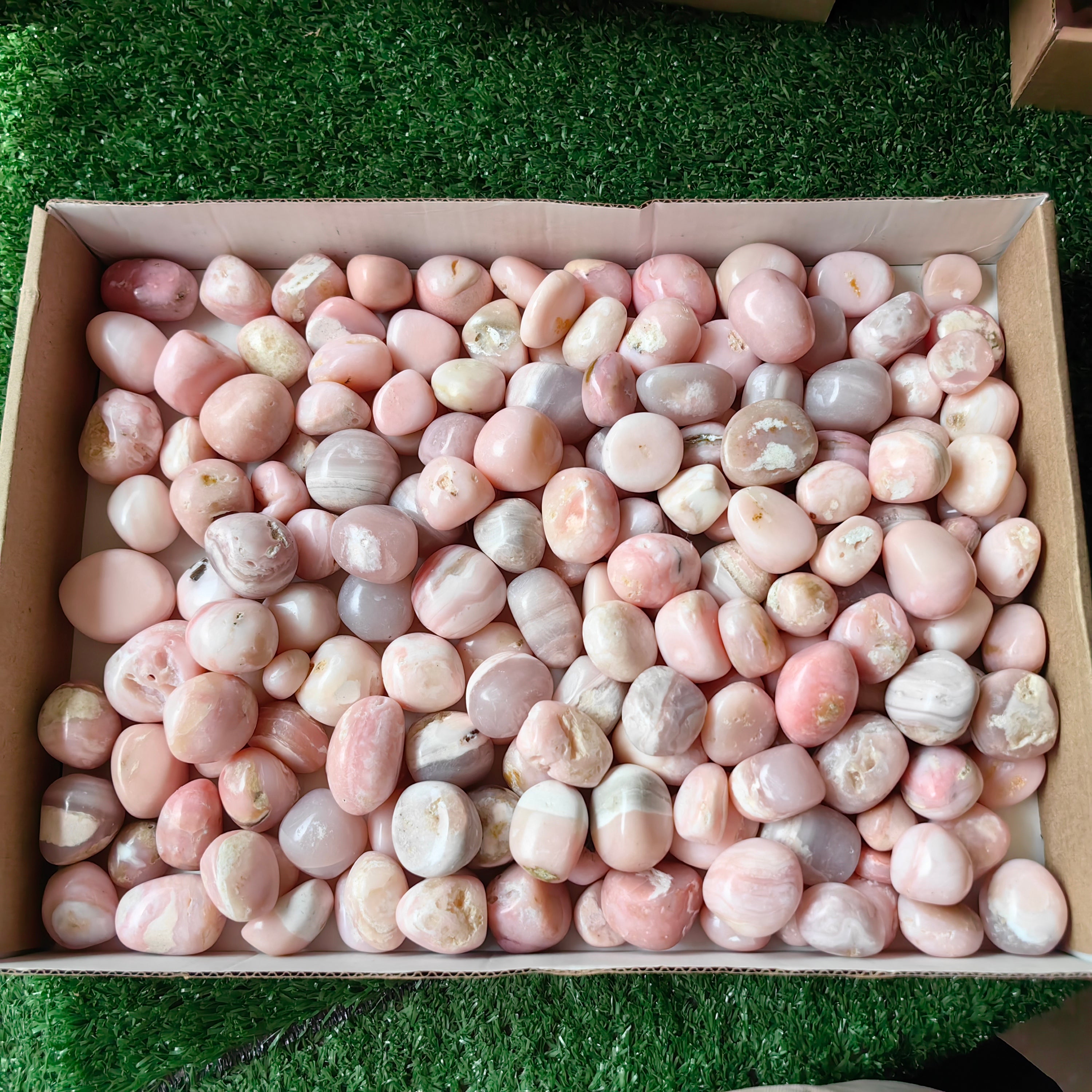 2 kg peruvian pink opal tumbled