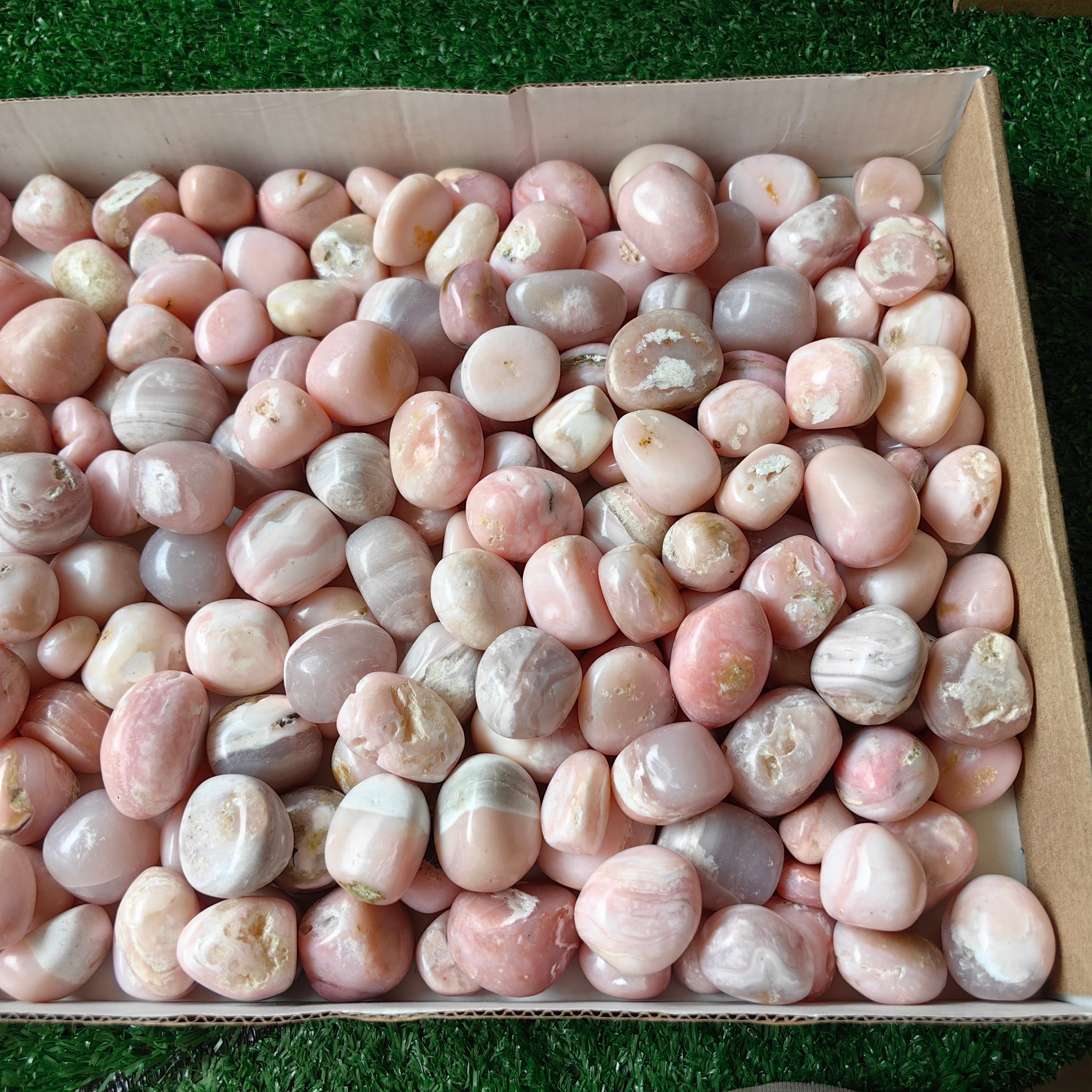 2 kg peruvian pink opal tumbled