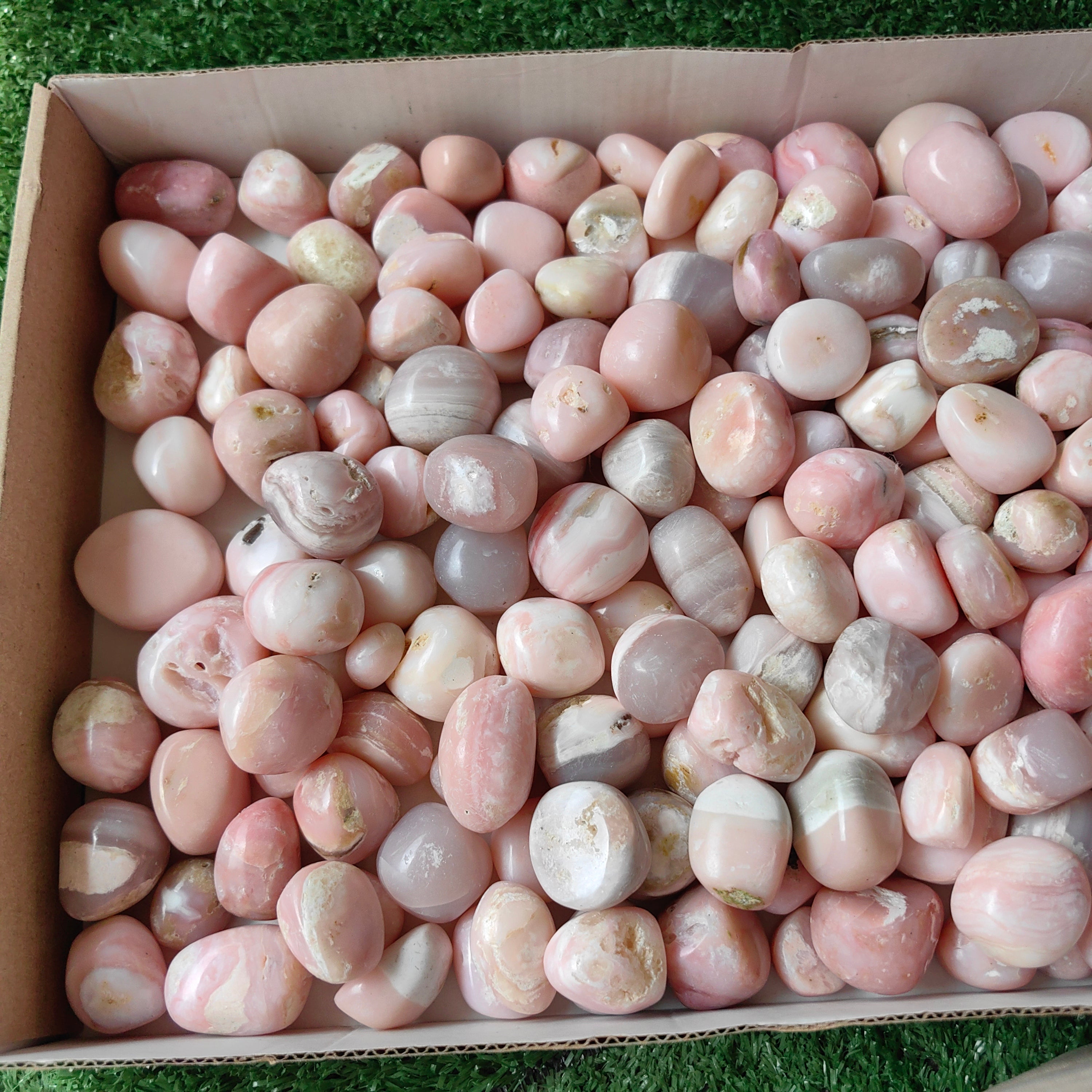 2 kg peruvian pink opal tumbled