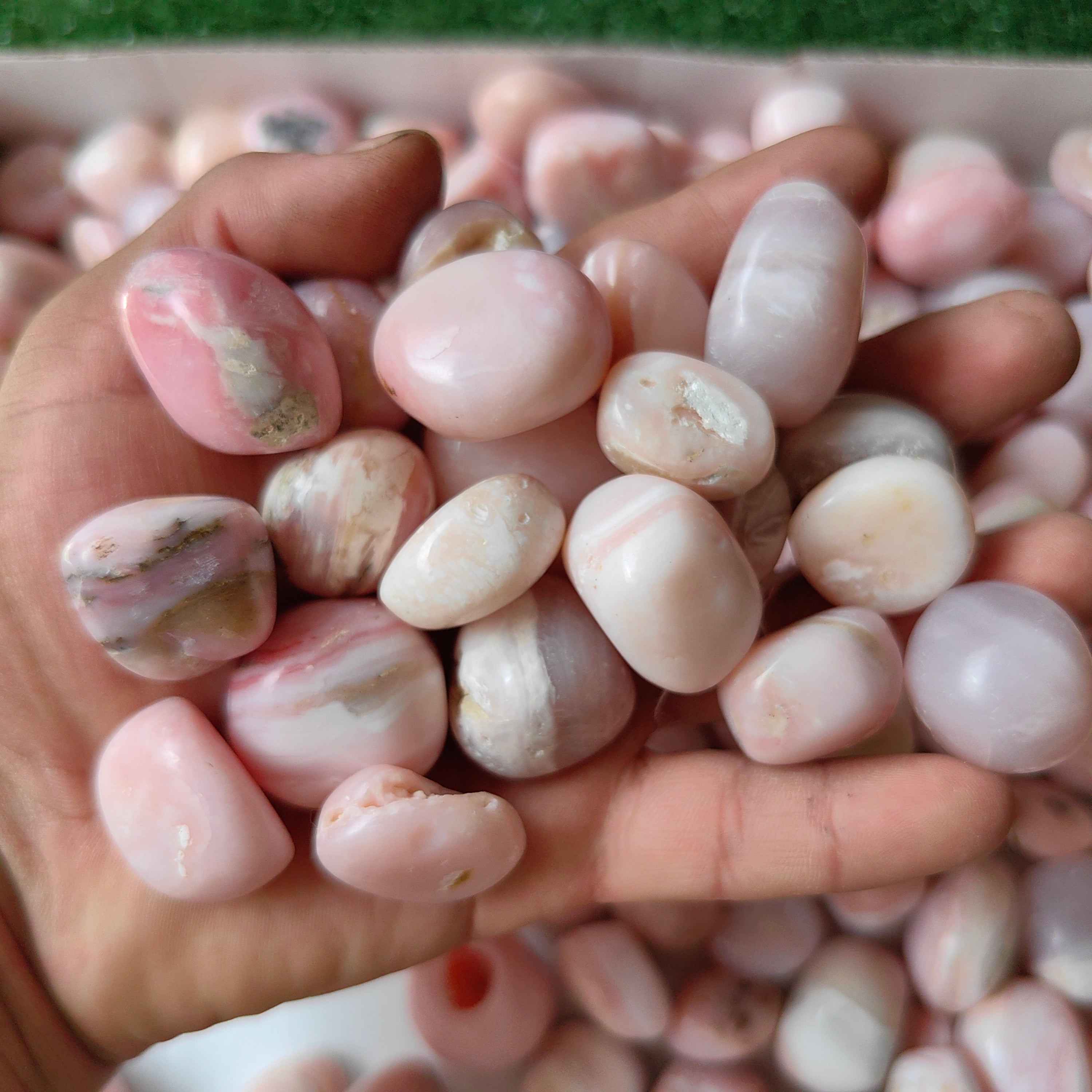 2 kg peruvian pink opal tumbled