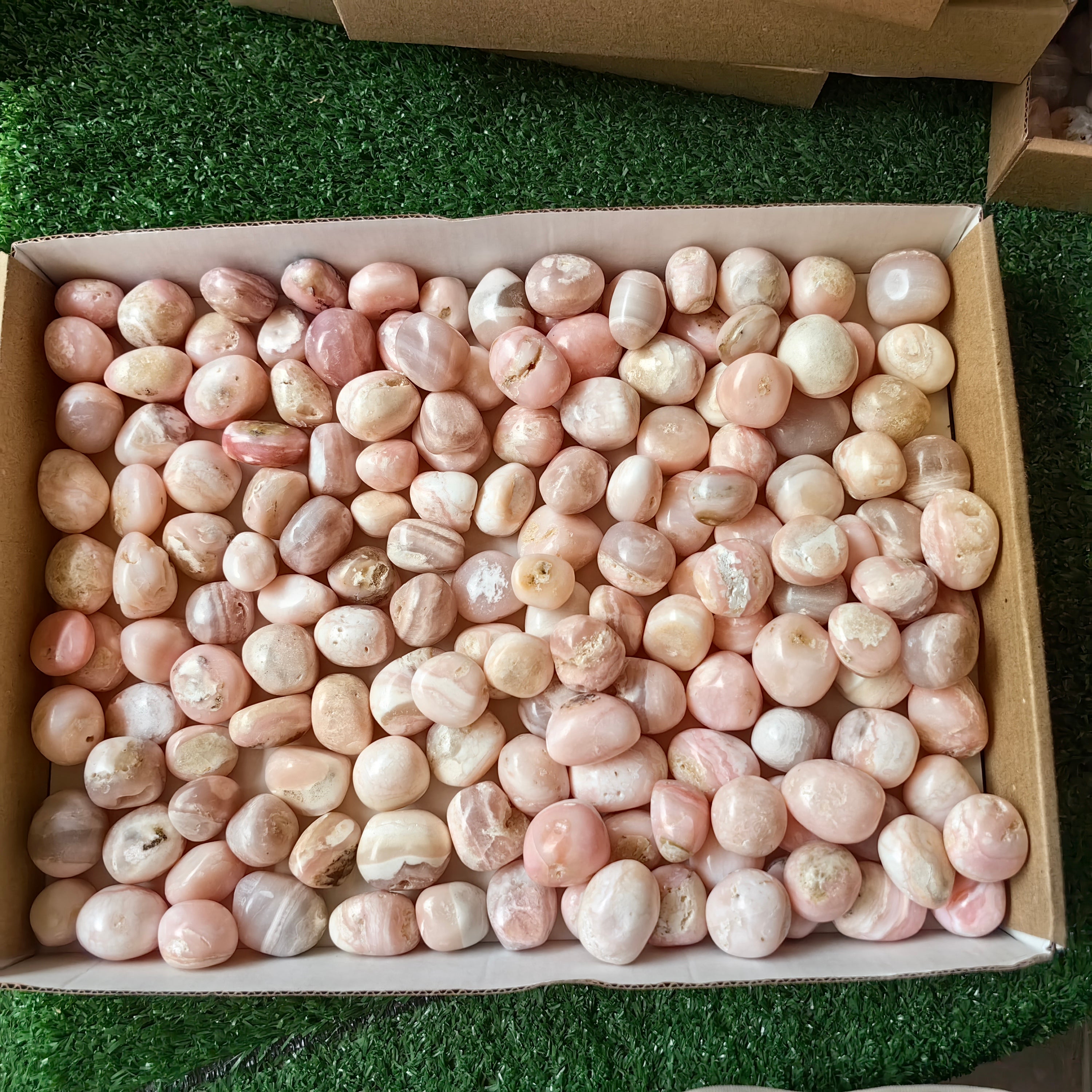 2 kg peruvian pink opal tumbled