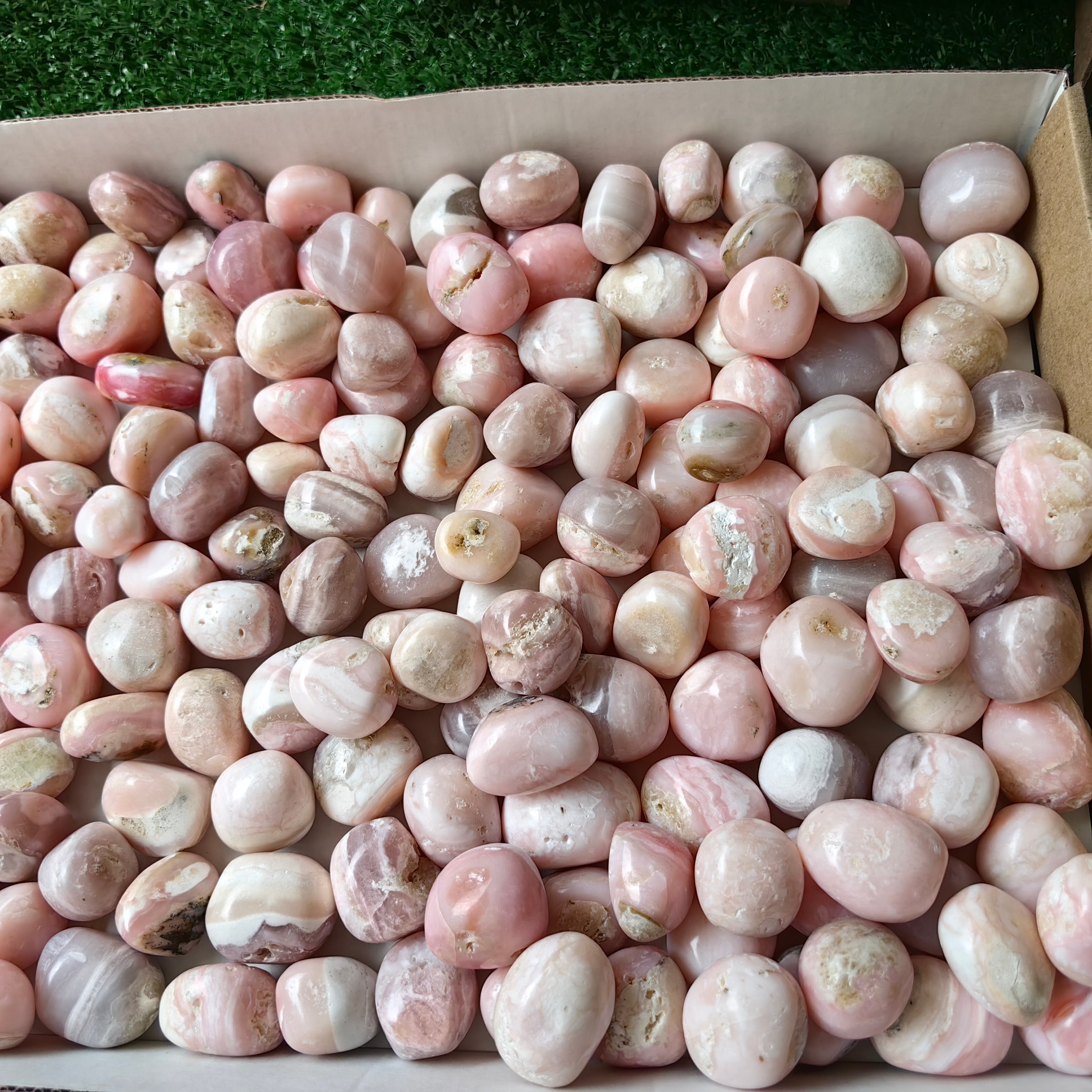 2 kg peruvian pink opal tumbled