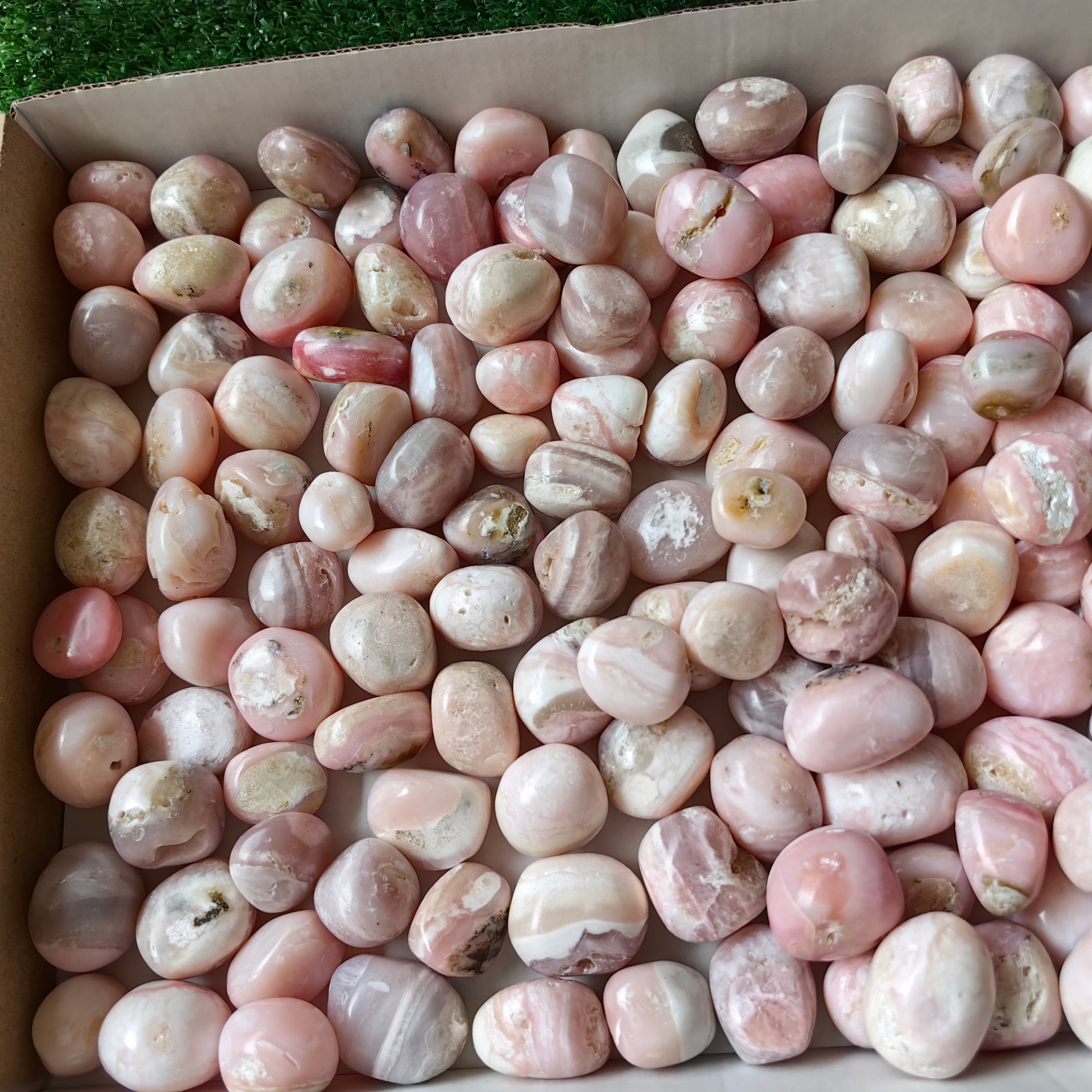 2 kg peruvian pink opal tumbled