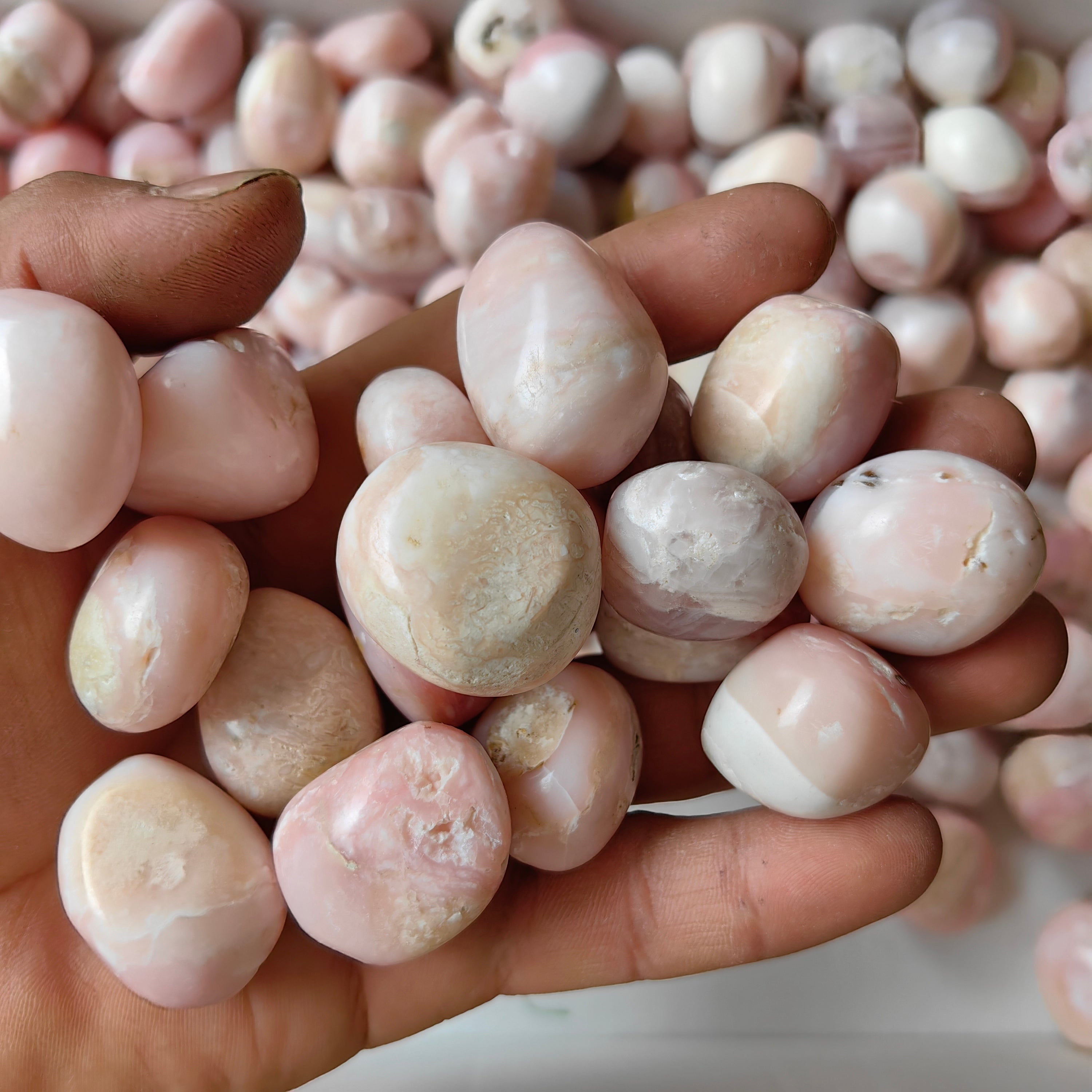 2 kg peruvian pink opal tumbled
