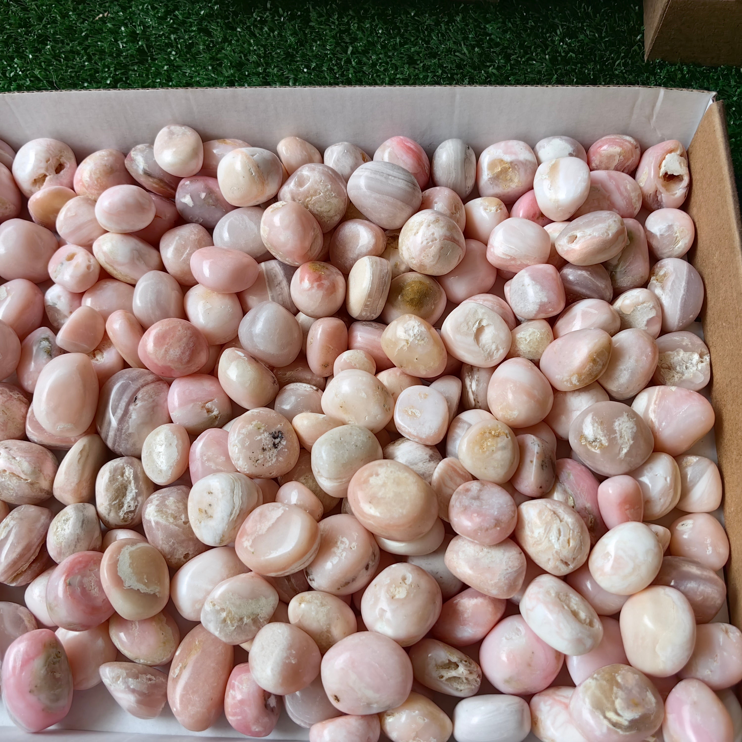 2 kg peruvian pink opal tumbled