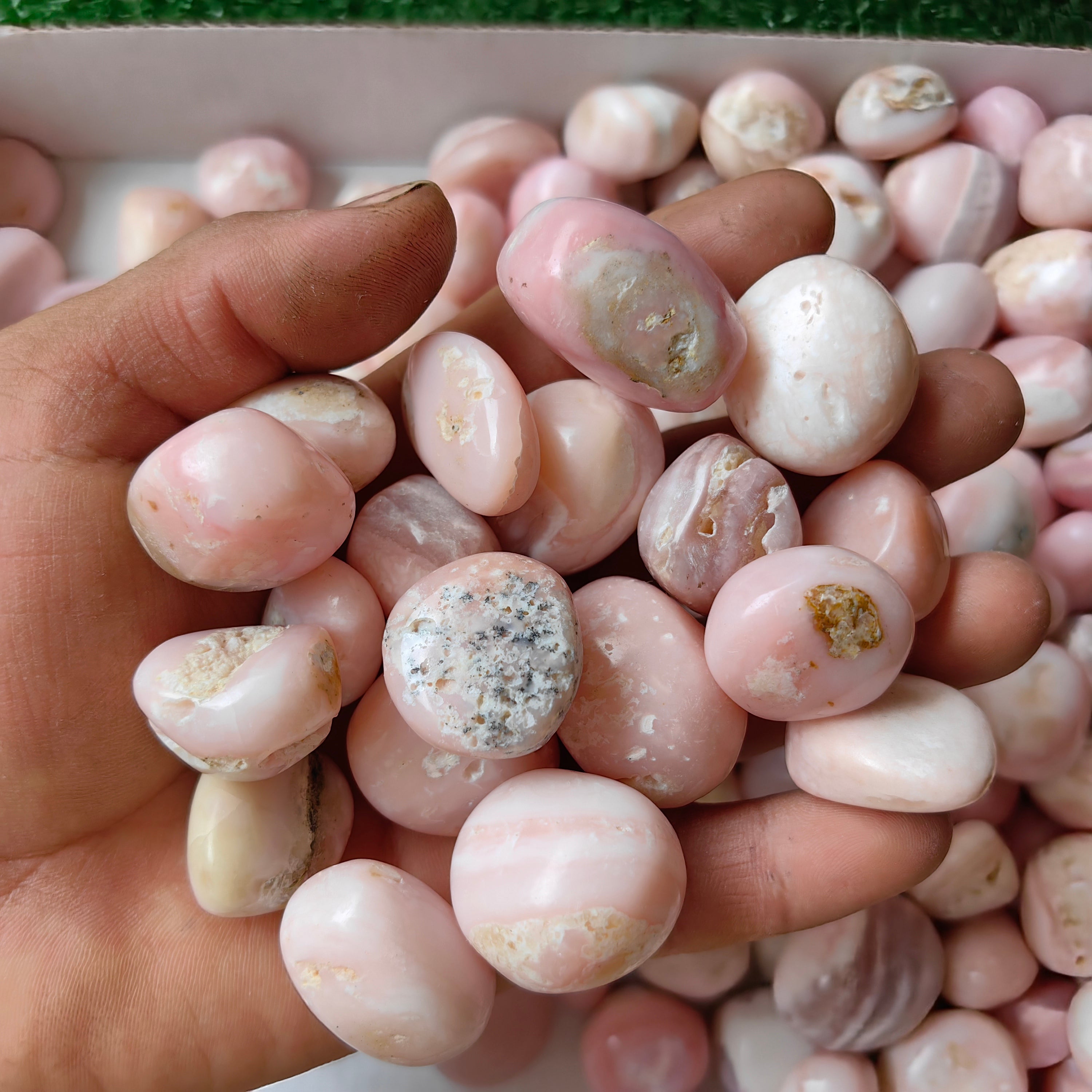 2 kg peruvian pink opal tumbled