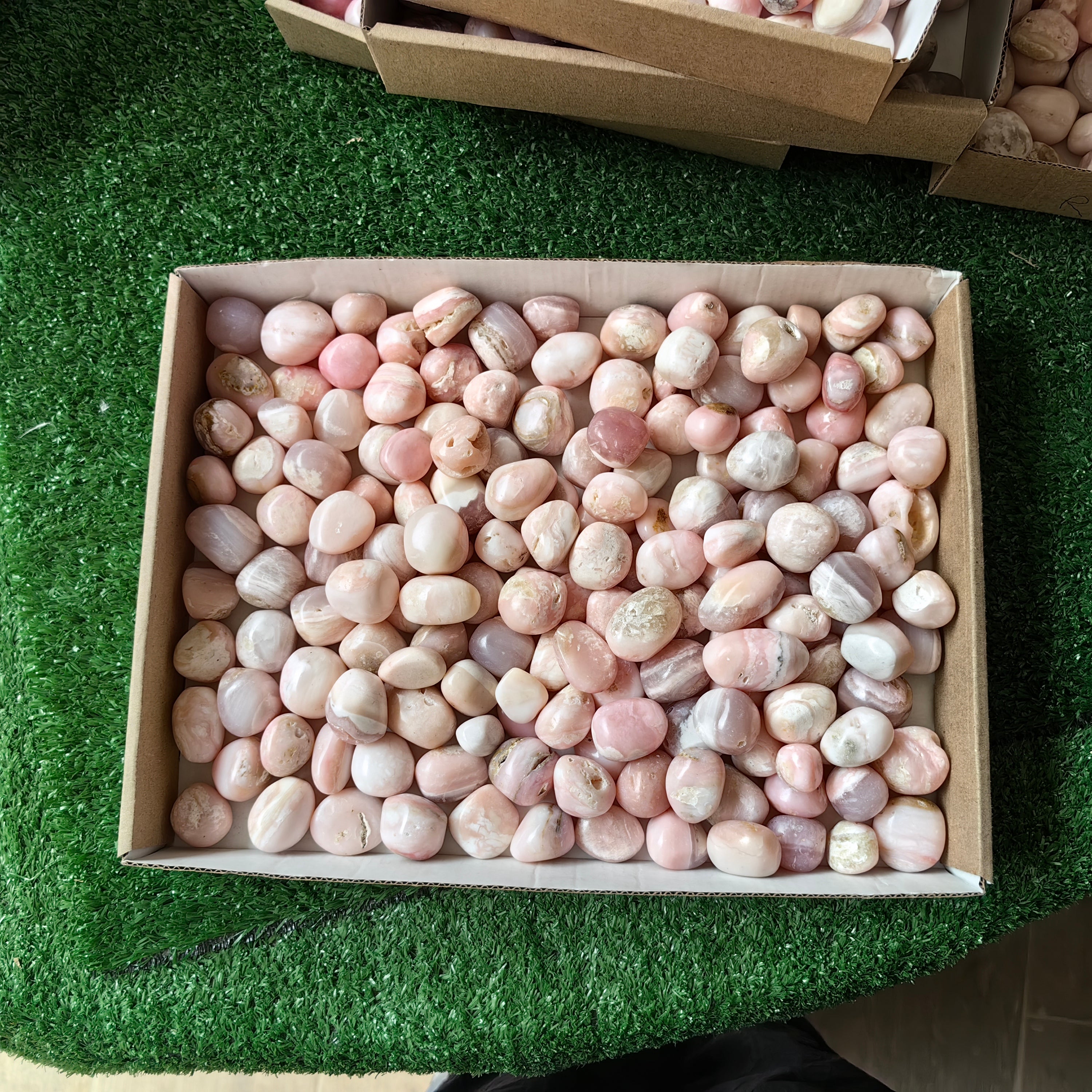 2 kg peruvian pink opal tumbled