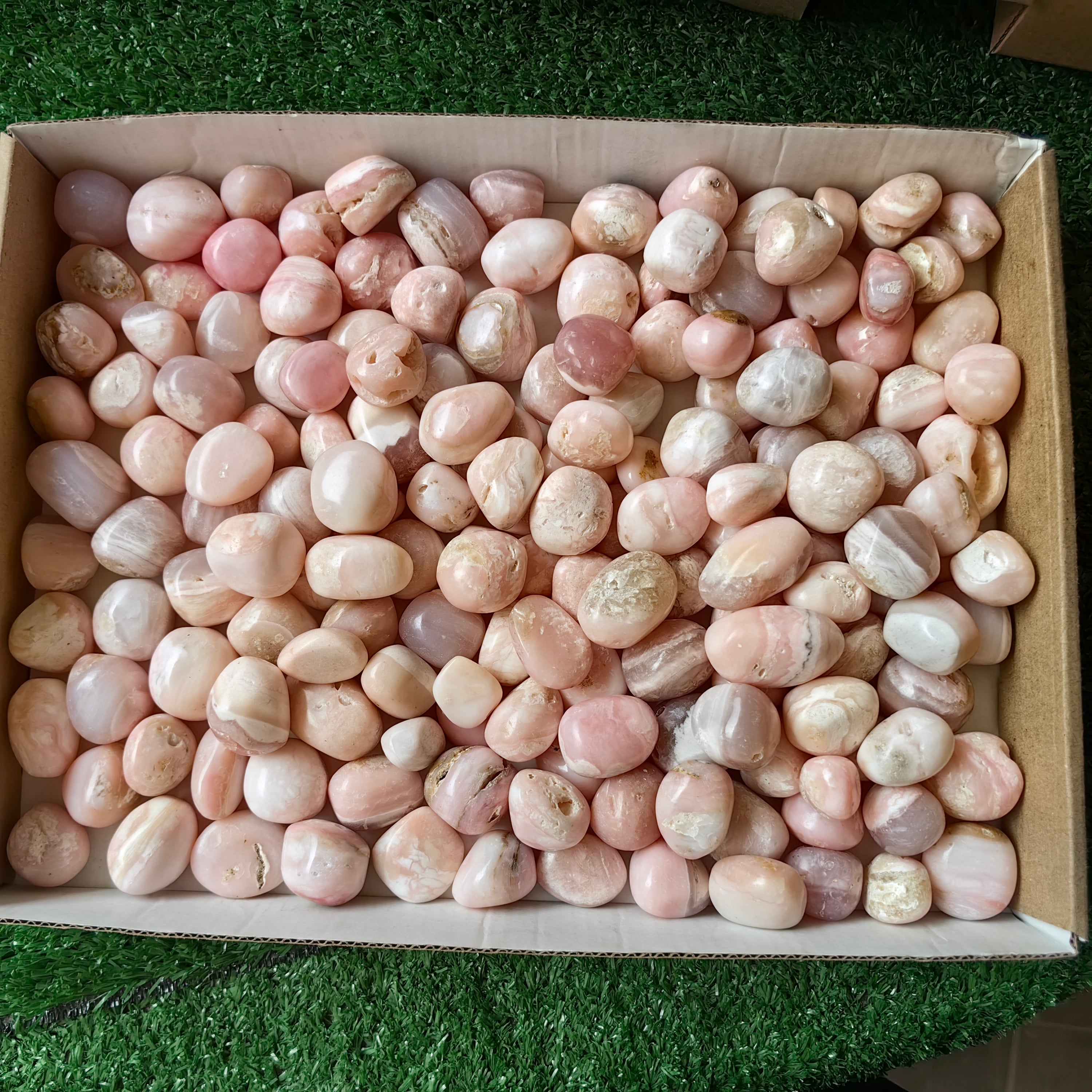 2 kg peruvian pink opal tumbled