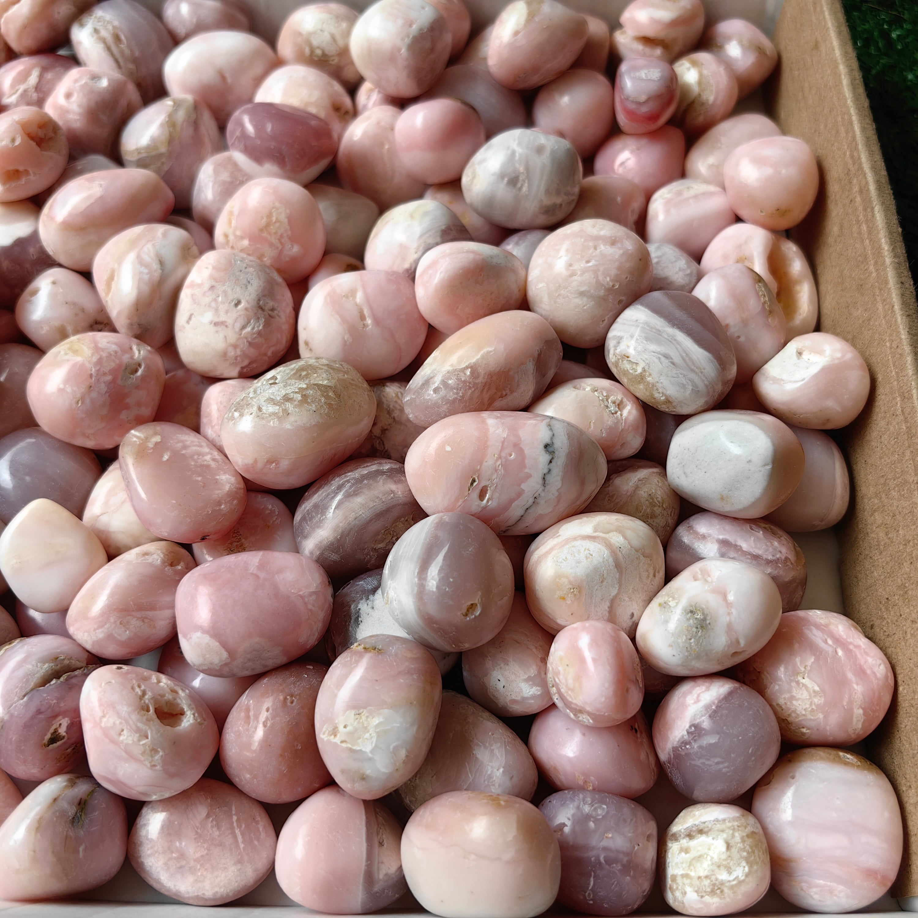 2 kg peruvian pink opal tumbled