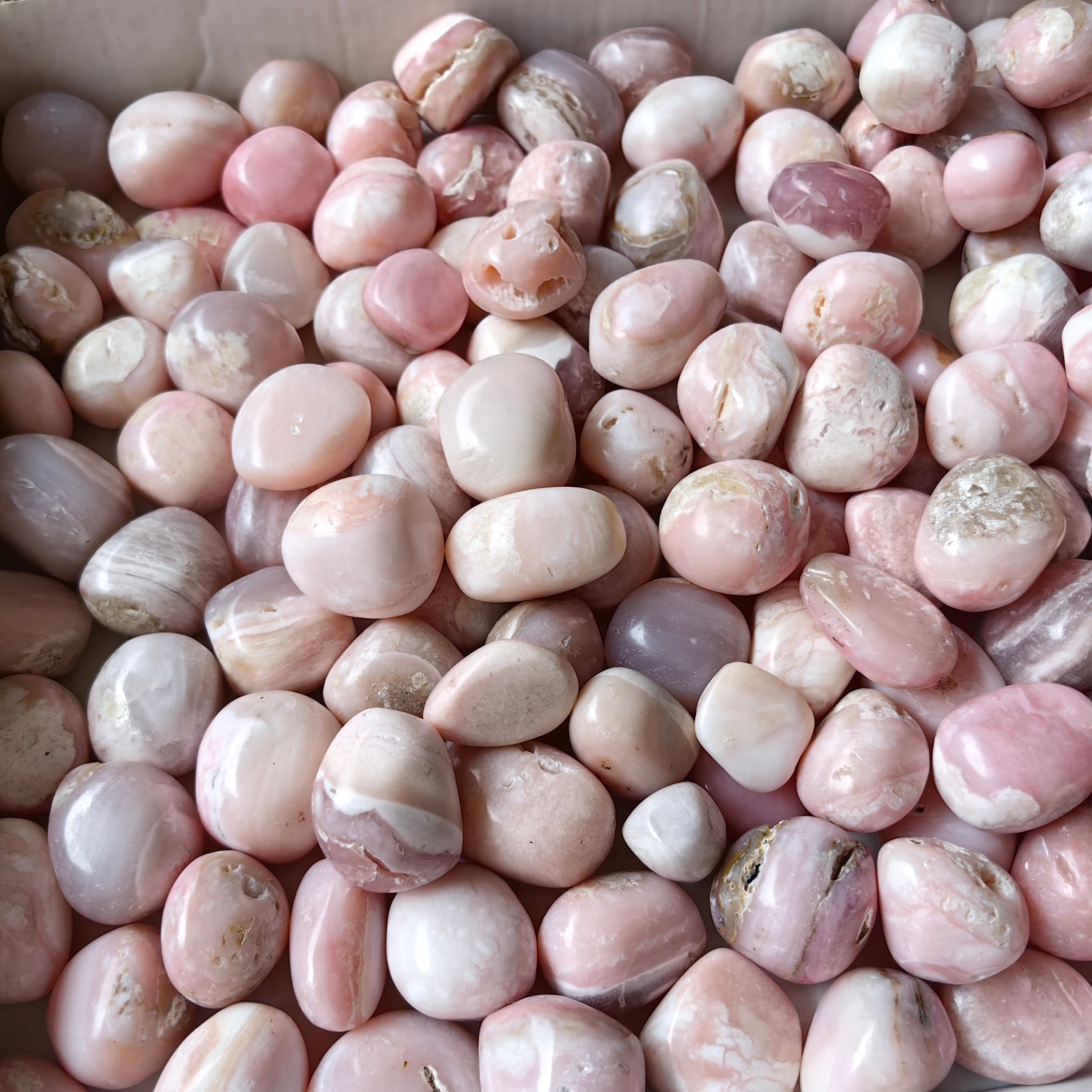 2 kg peruvian pink opal tumbled