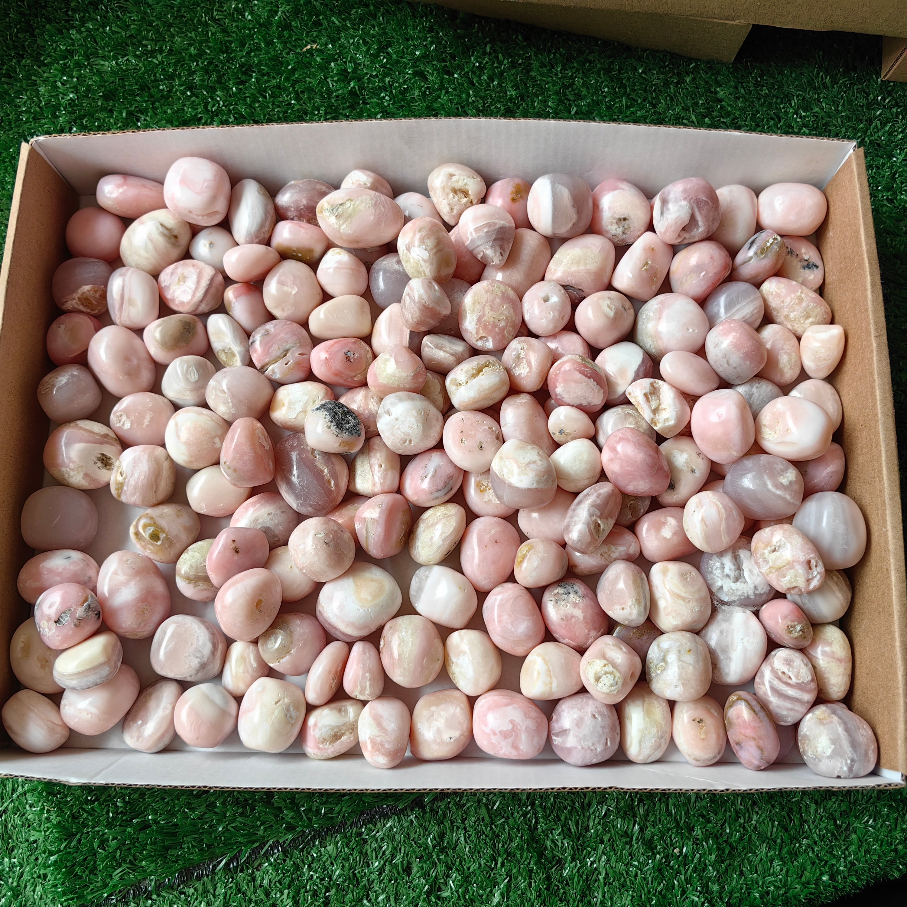 2 kg peruvian pink opal tumbled
