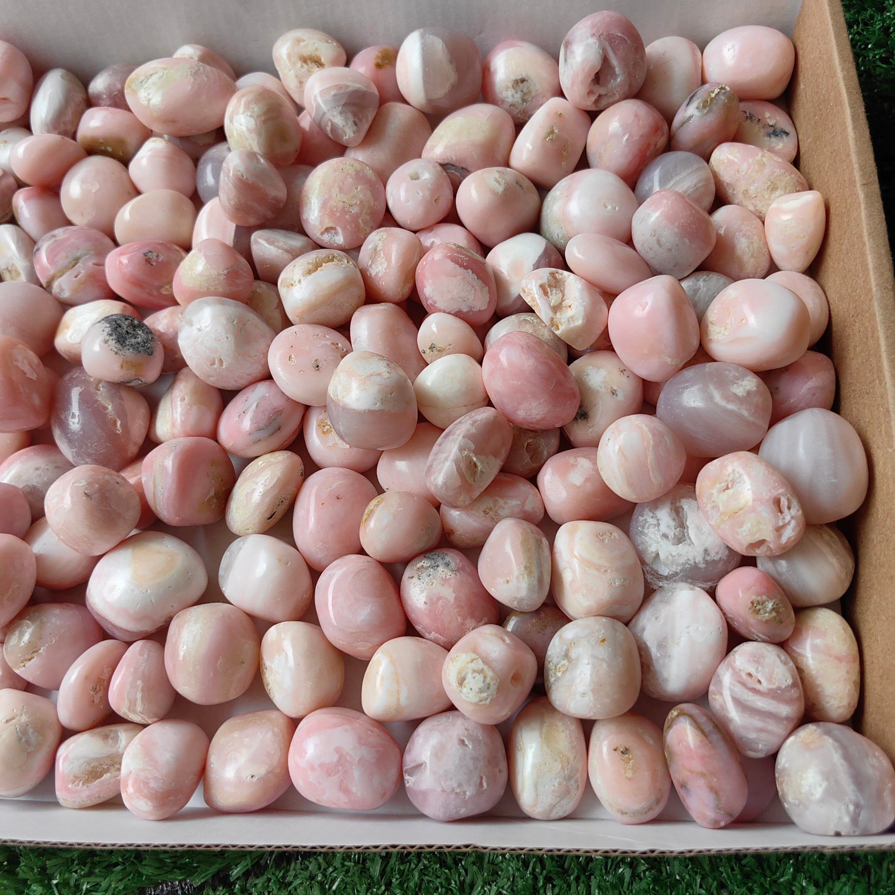 2 kg peruvian pink opal tumbled