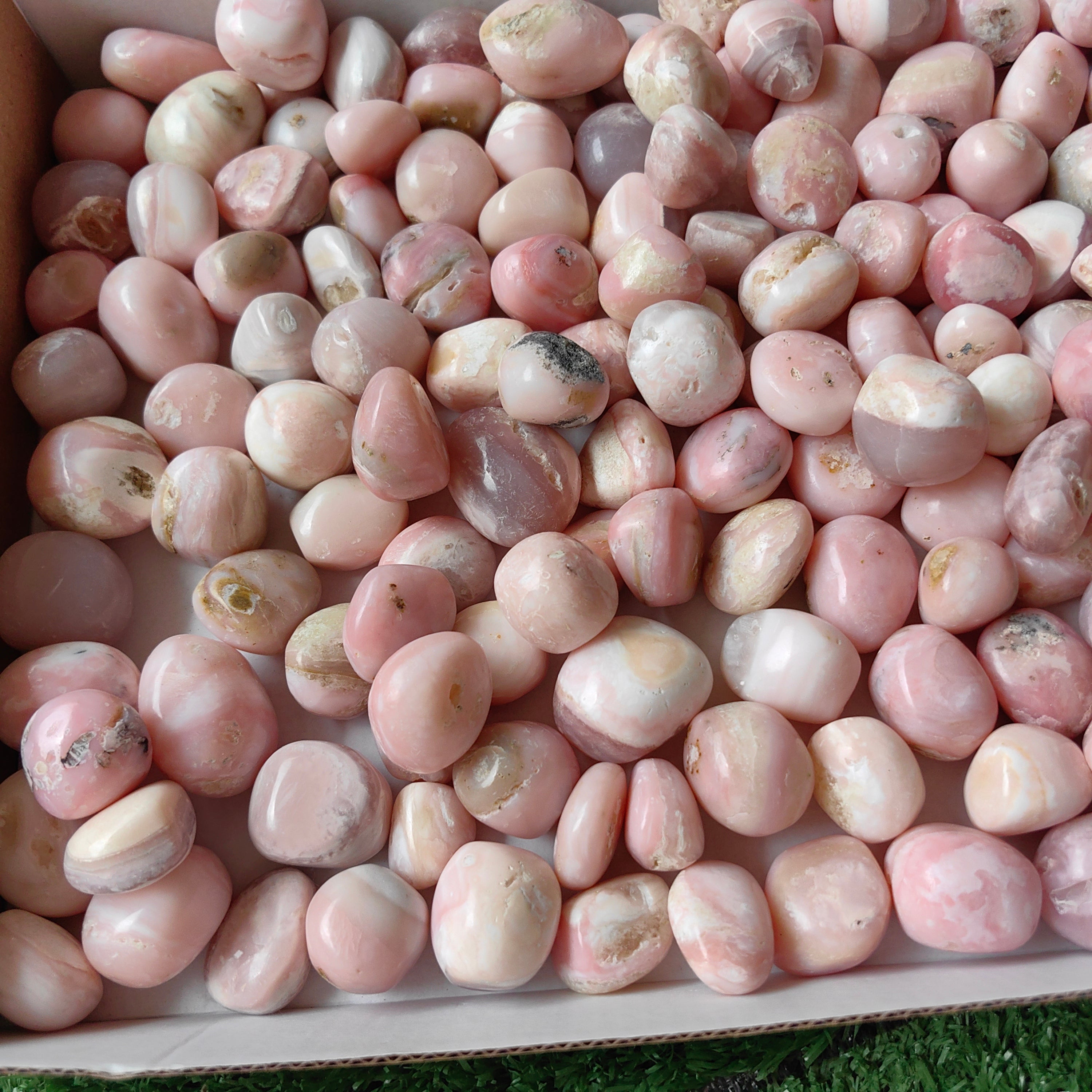 2 kg peruvian pink opal tumbled