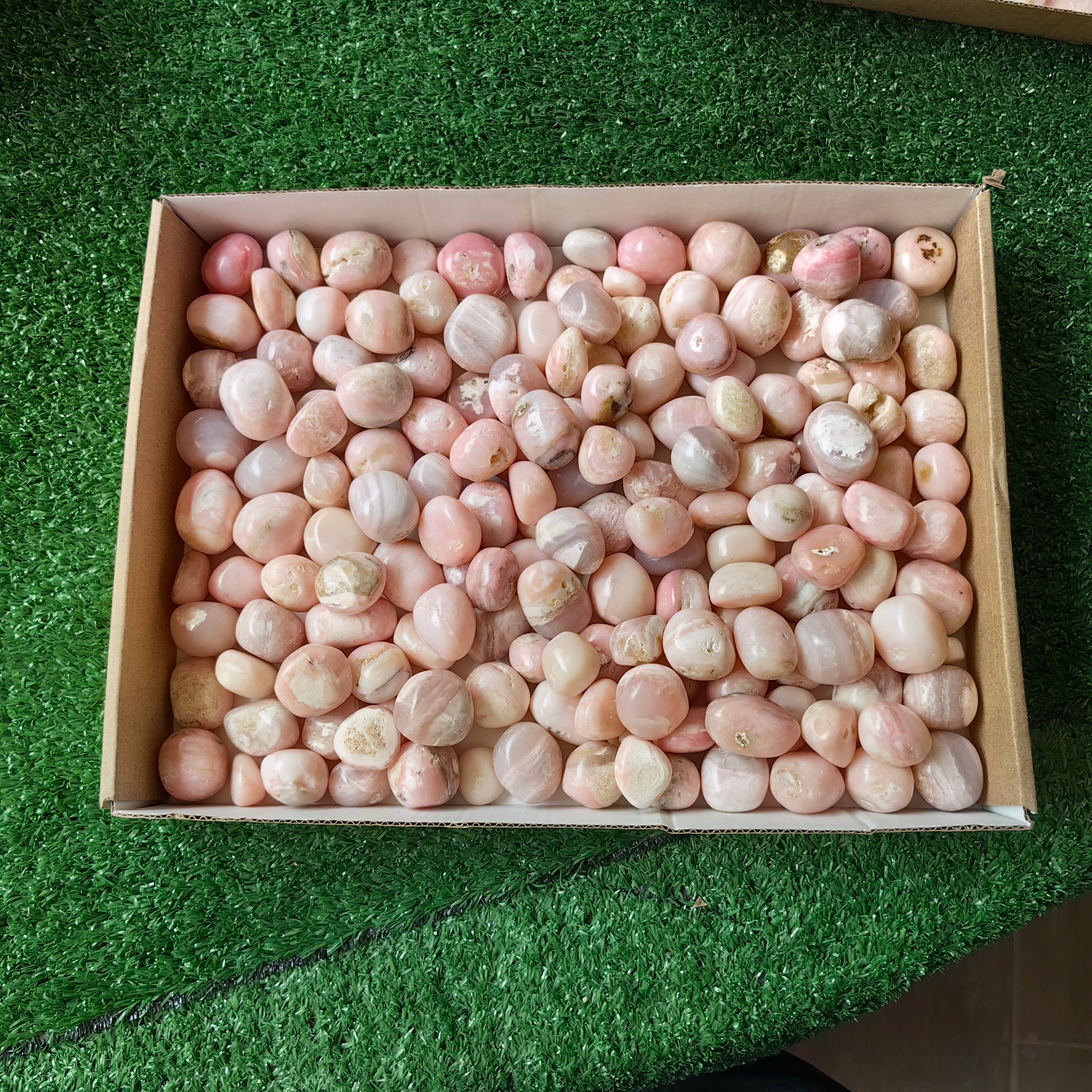 2 kg peruvian pink opal tumbled